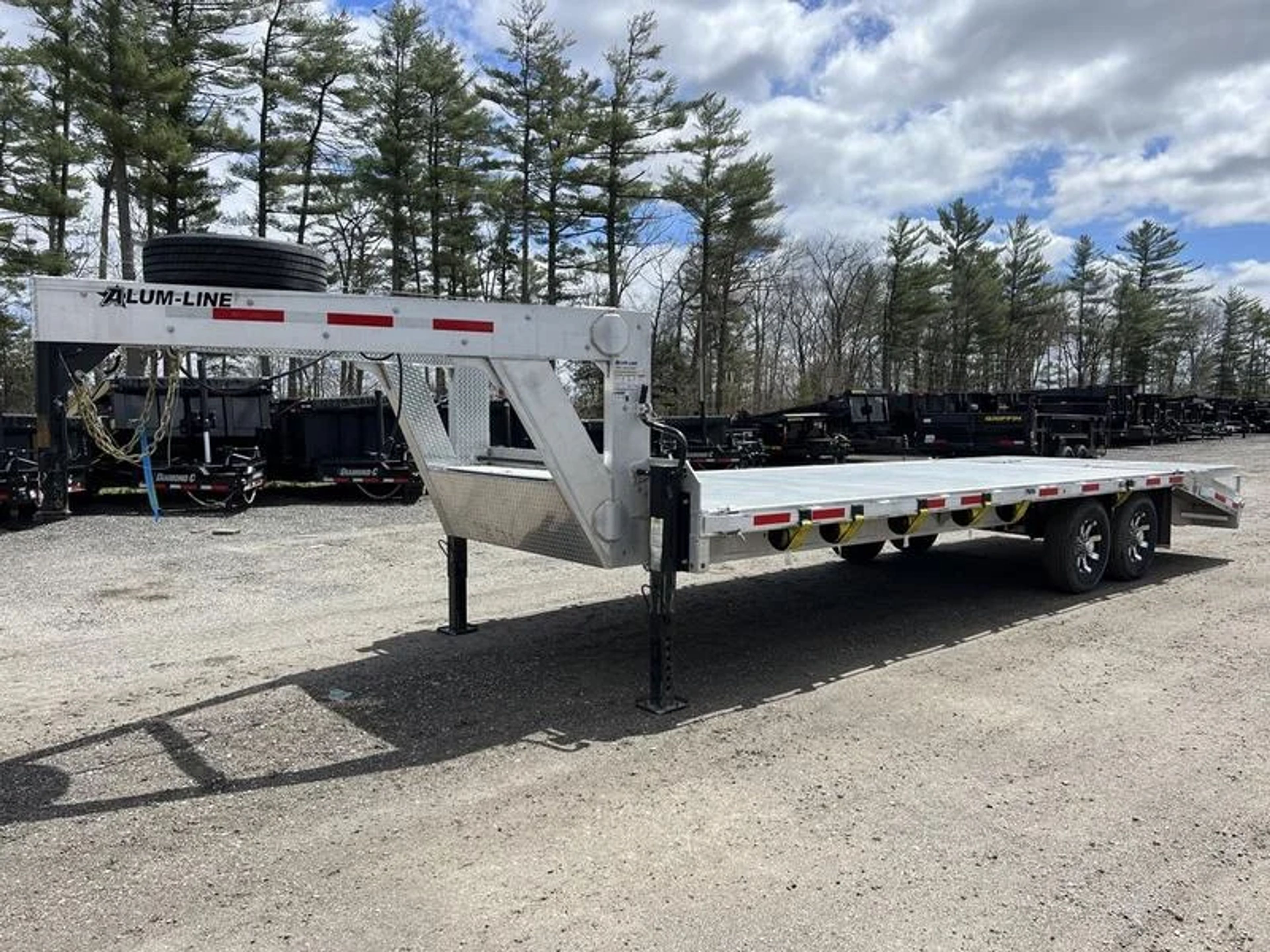2024 Alum Line Trailers 8.5×24 13K Aluminum Gooseneck w/Flip-Over Ramps — view 4