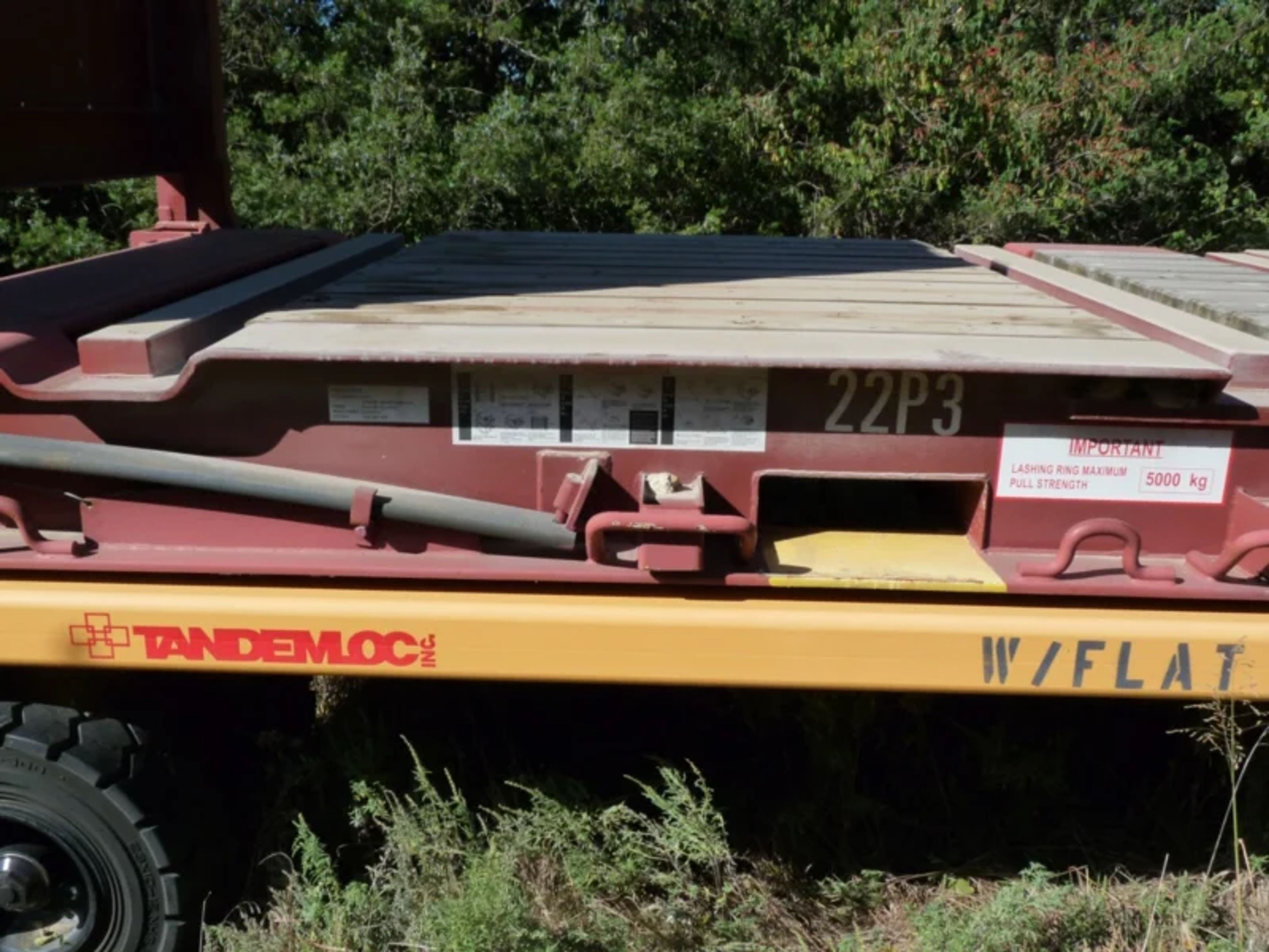 20′ Flat Rack Shipping Container – One Trip (Like New) — view 8