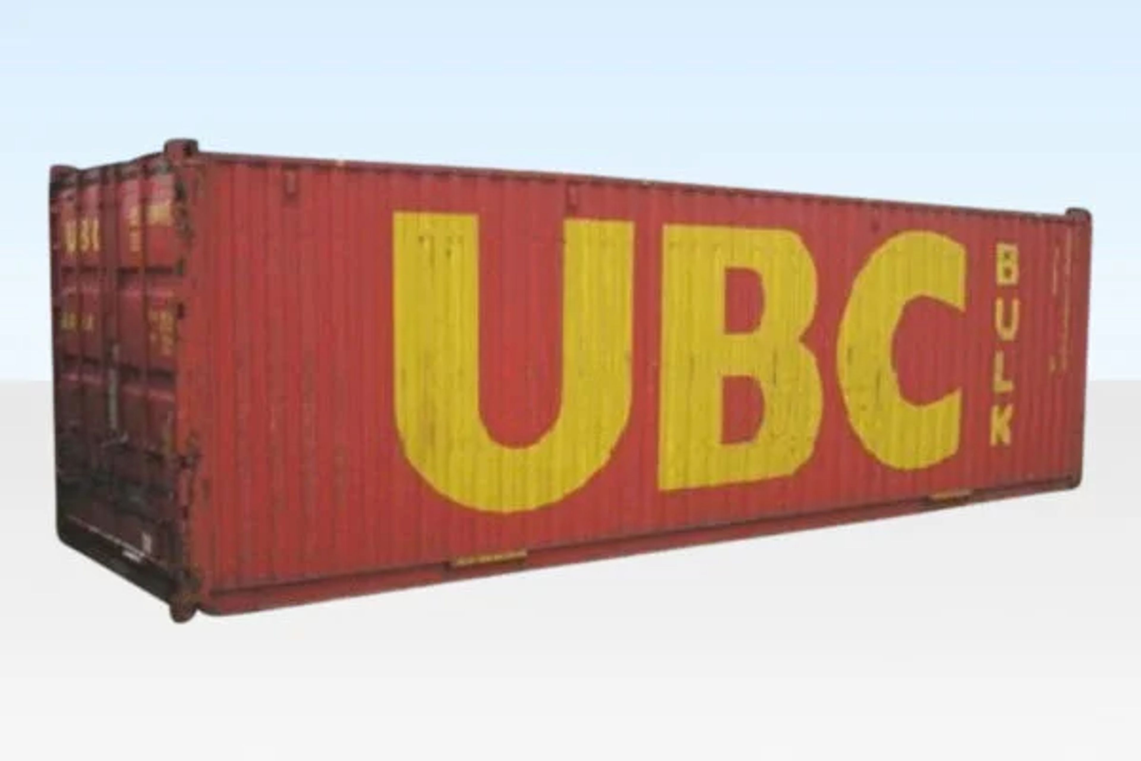 30ft x 8ft shipping container bulk