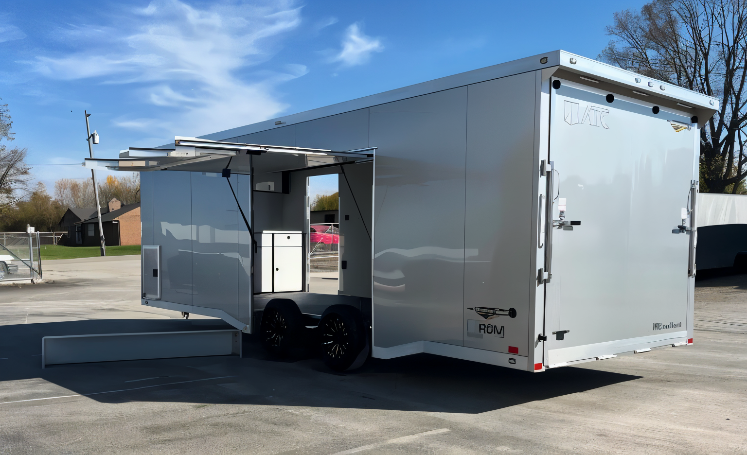 Enclosed ATC Car Trailer 2026 24ft. Aluminum ROM 400 w/Large Escape Door &
