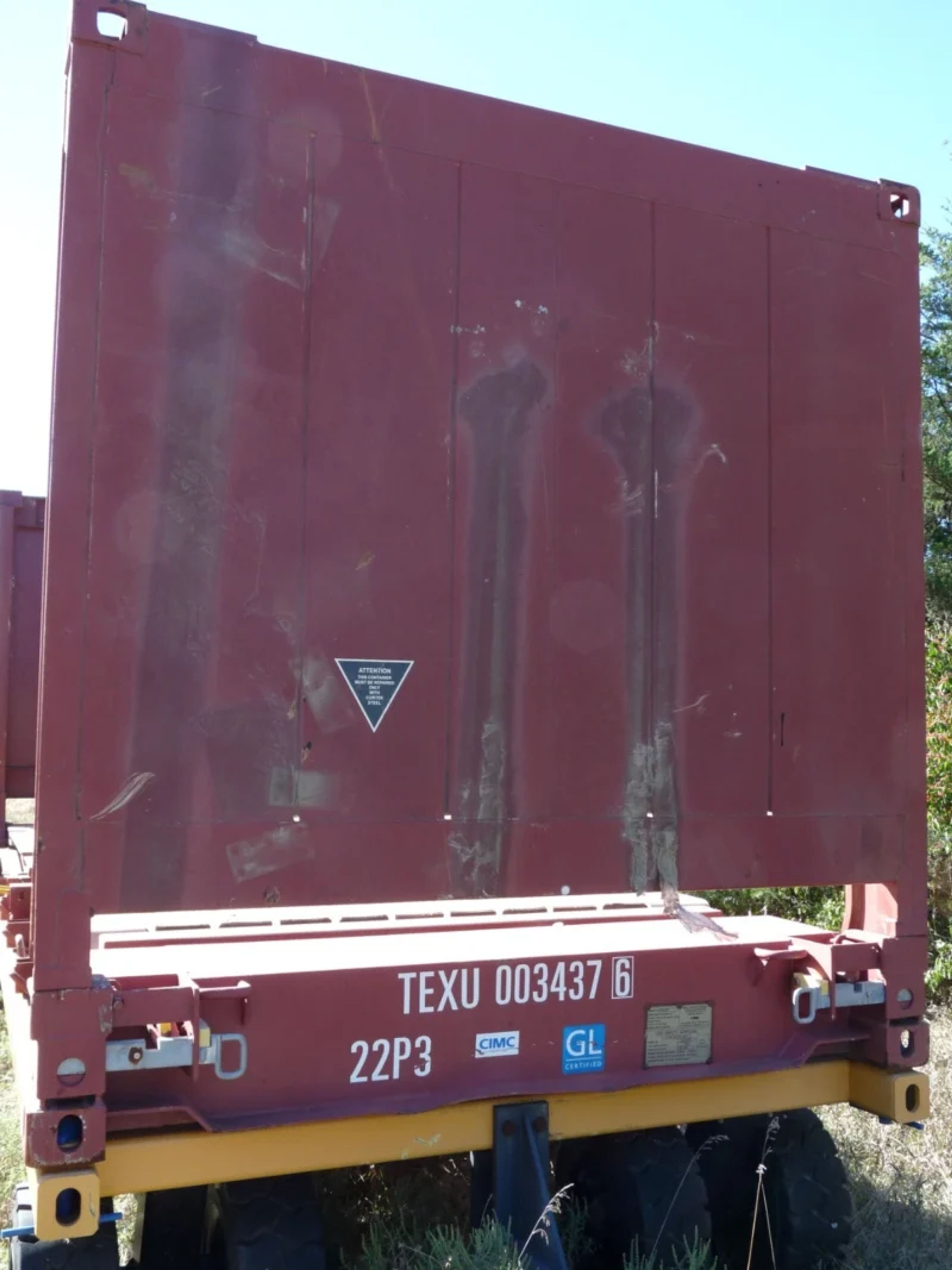 20′ Flat Rack Shipping Container – One Trip (Like New) — view 9