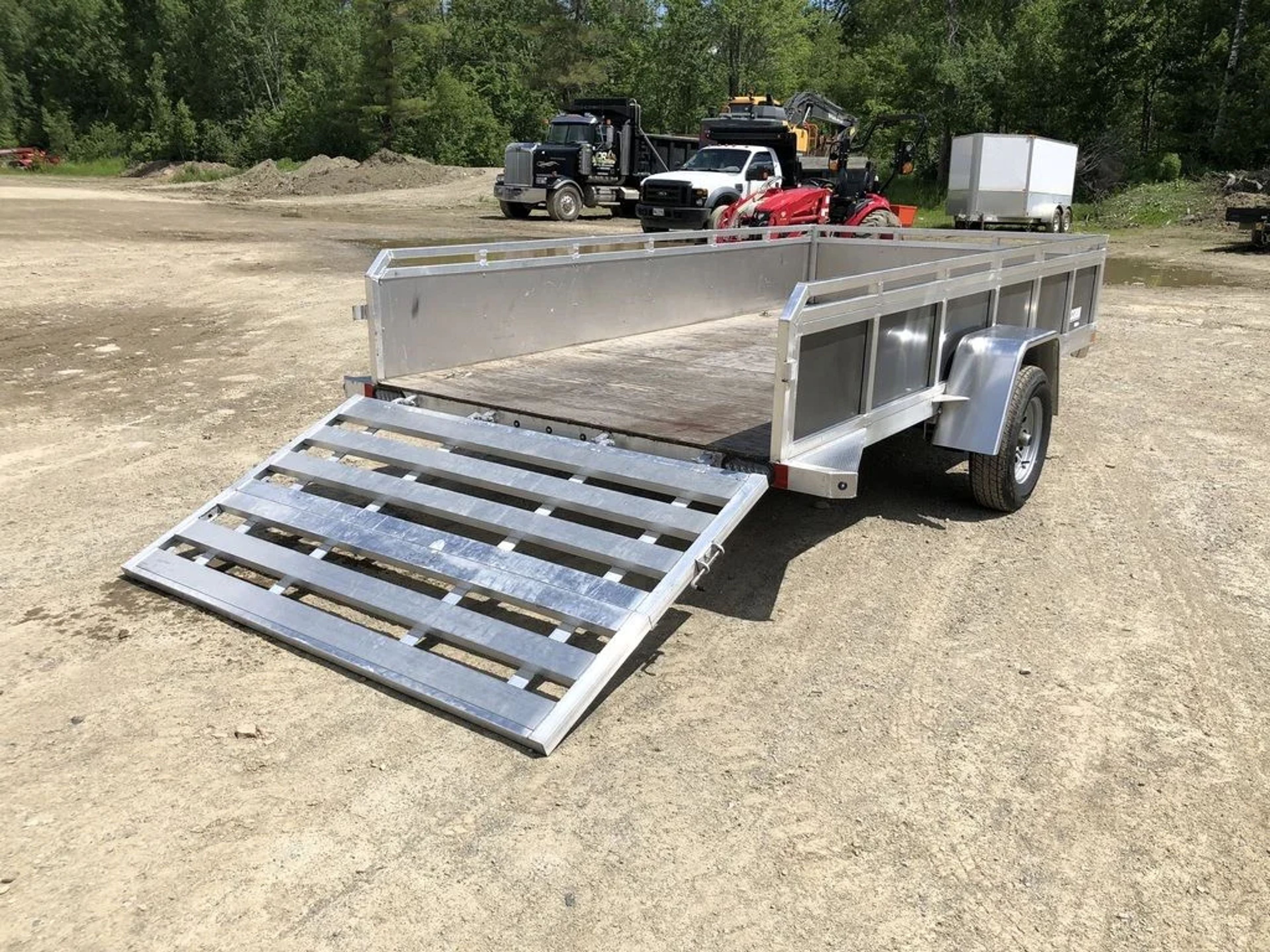 2022 Mission Trailers 6×12 Aluminum Open Utility w/Integrated Rear Ramp — view 3