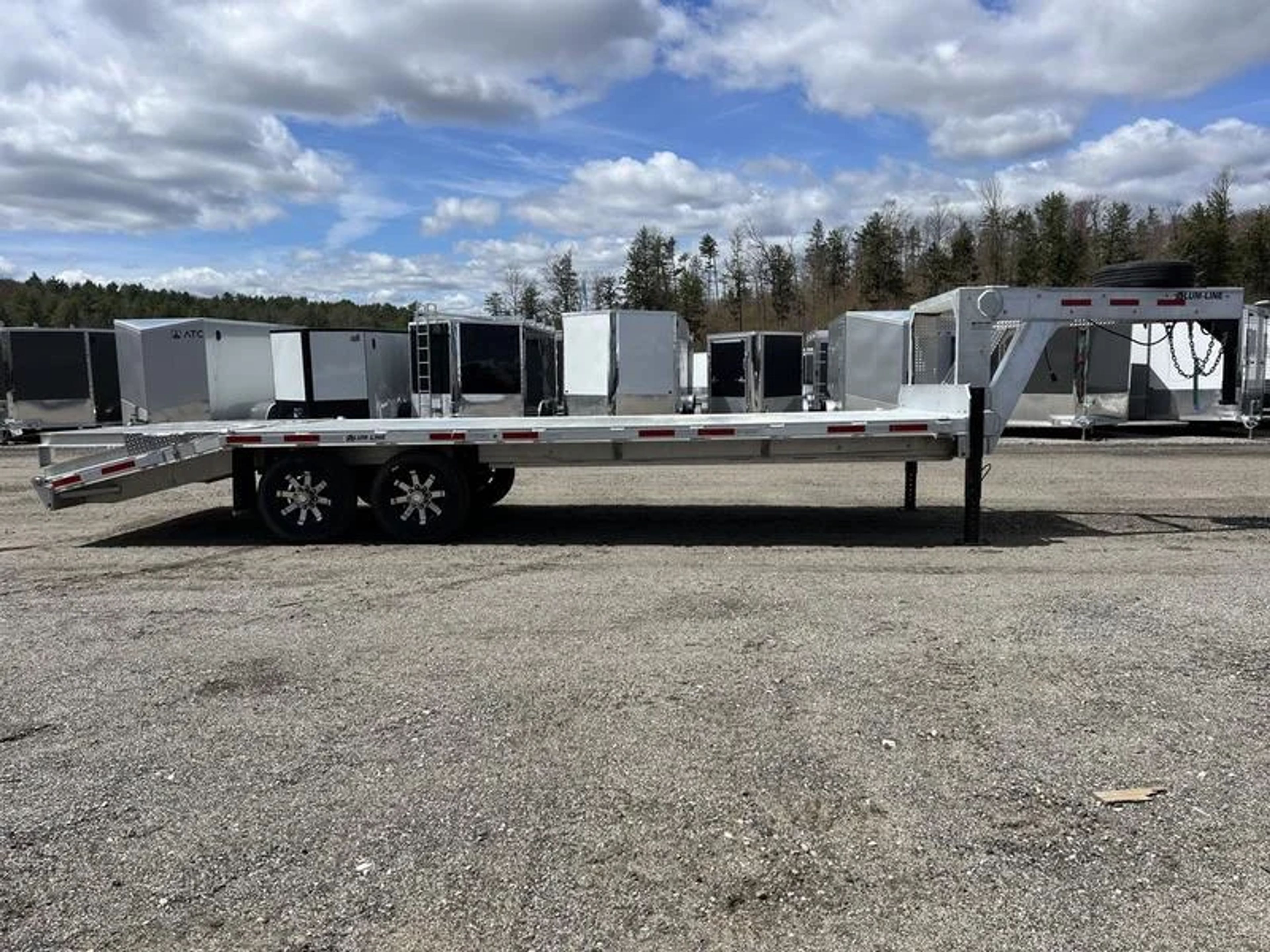 2024 Alum Line Trailers 8.5×24 13K Aluminum Gooseneck w/Flip-Over Ramps — view 12