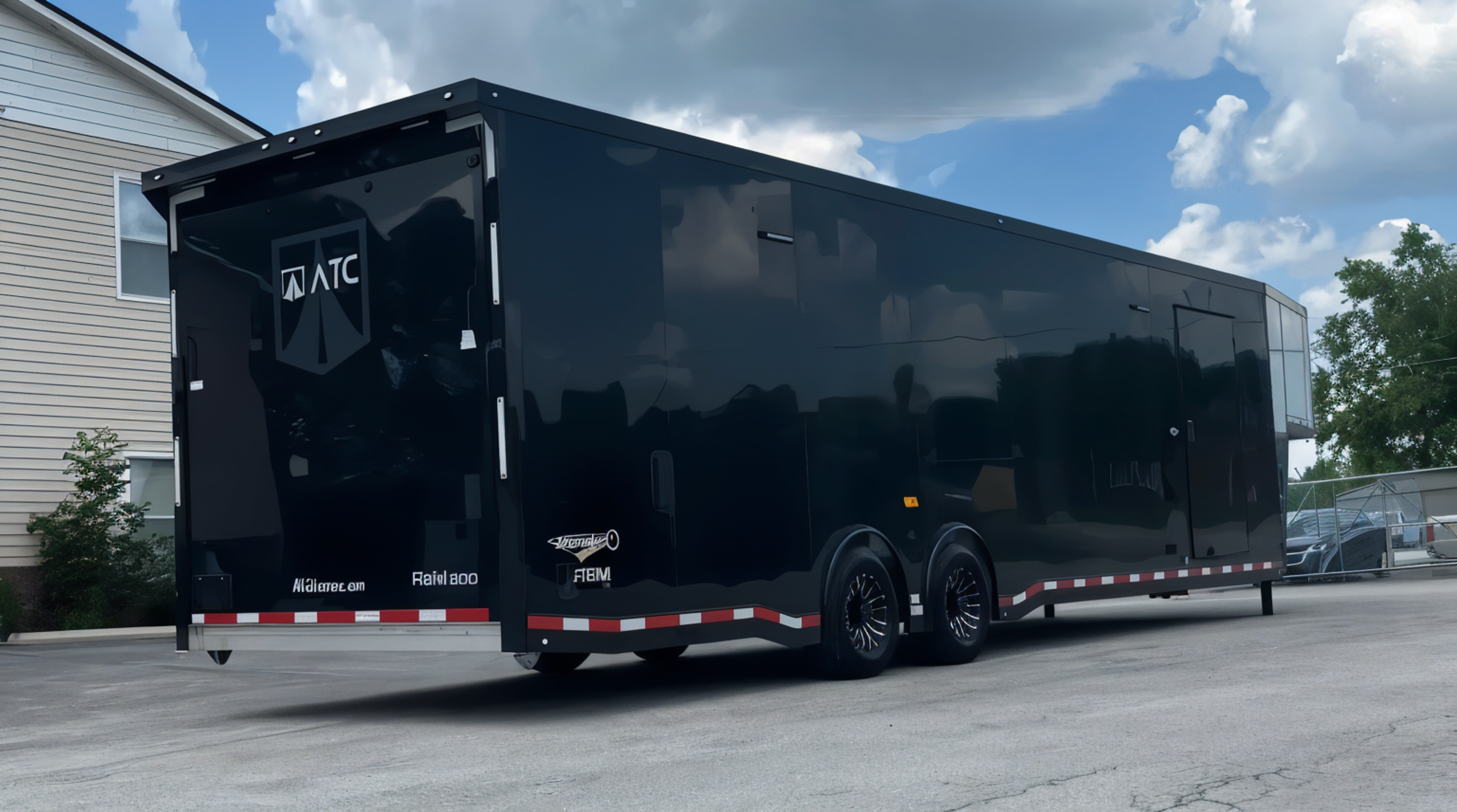 Enclosed ATC Gooseneck Car Trailer 2026 40ft. Aluminum ROM 500 w/Black Trim — view 6
