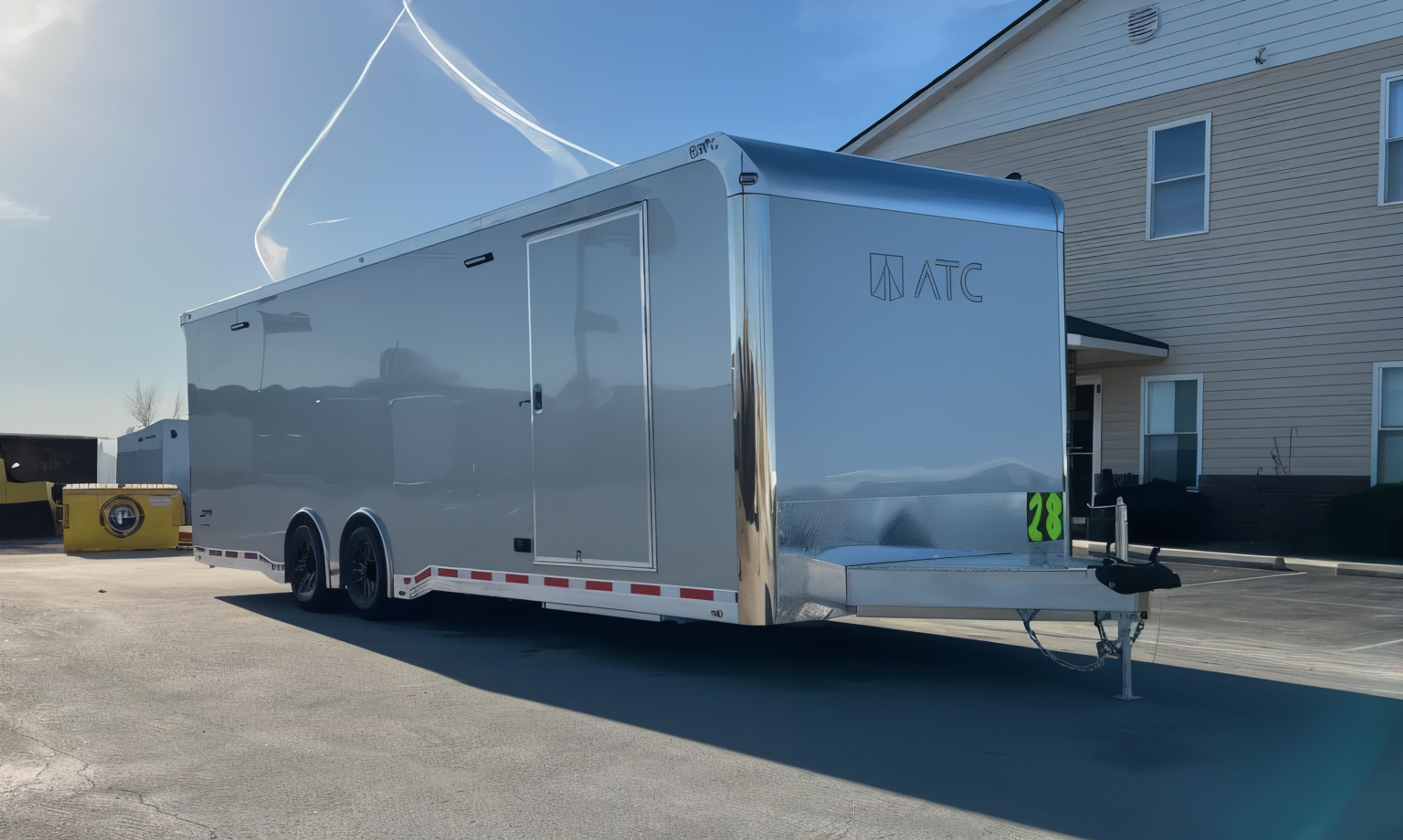 Enclosed ATC Car Trailer 2026 28ft. Aluminum ROM 550 w/LifeTrac & Large Escape — view 3
