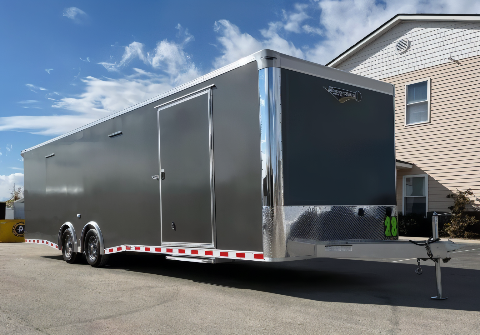 Enclosed Car Hauler 2026 28ft. Aluminum Extreme w/6K Torsion Spread Axles,