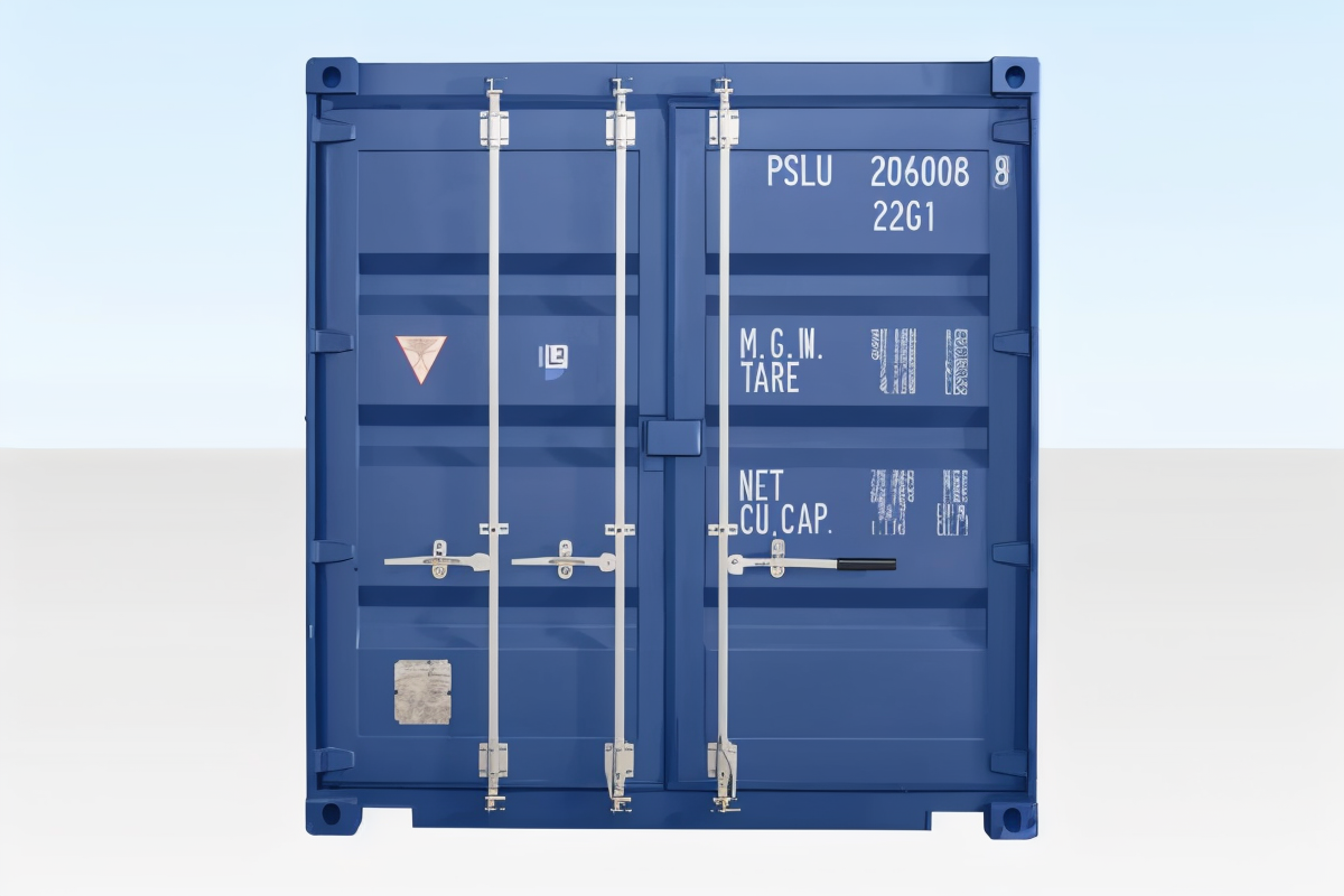 20ft Shipping Container (One Trip) – Blue — view 4