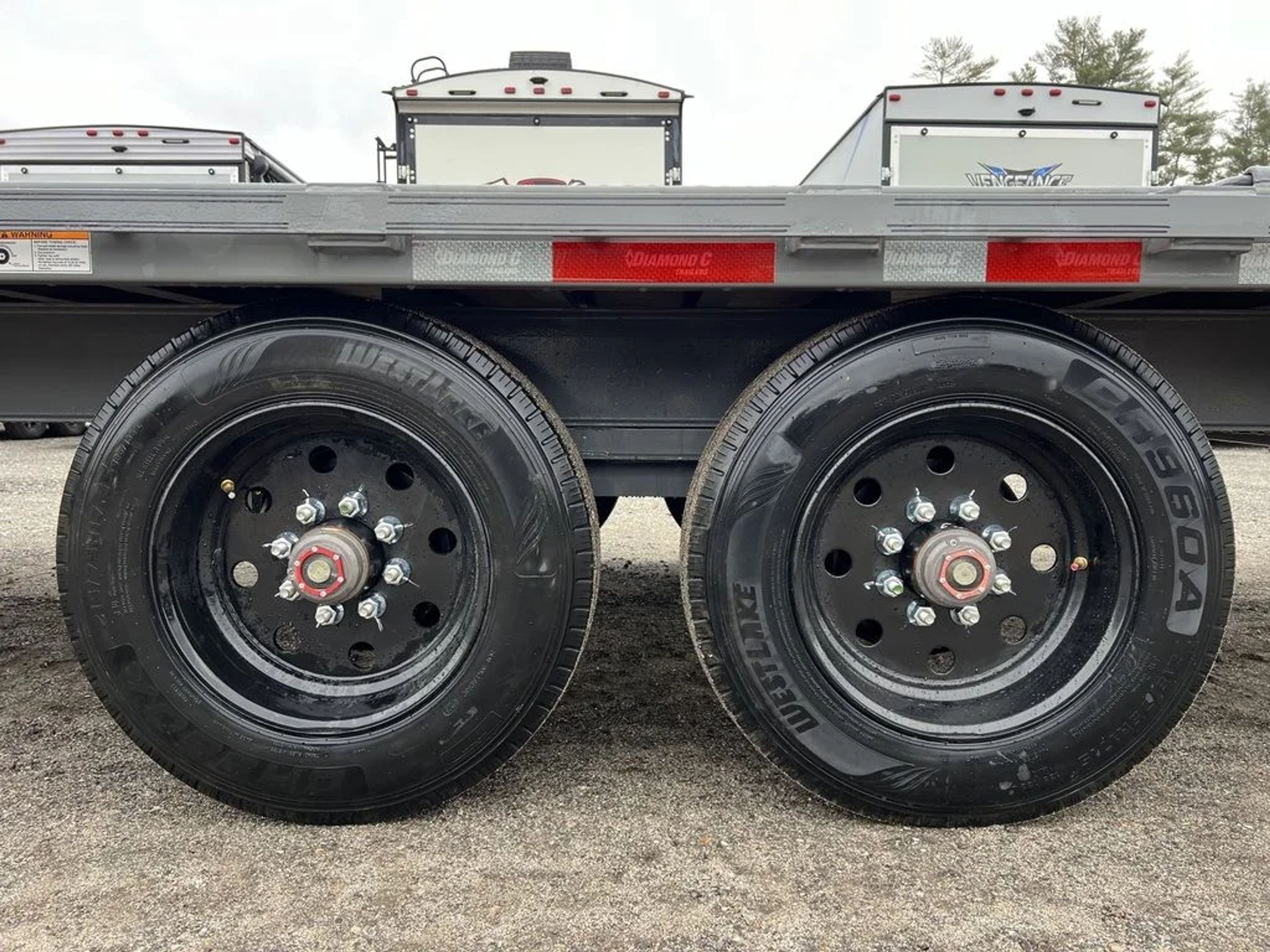 2024 Diamond C 8.5×20 20K Deckover Equipment Trailer w/ 72” Flip-Knee Ramps — view 6