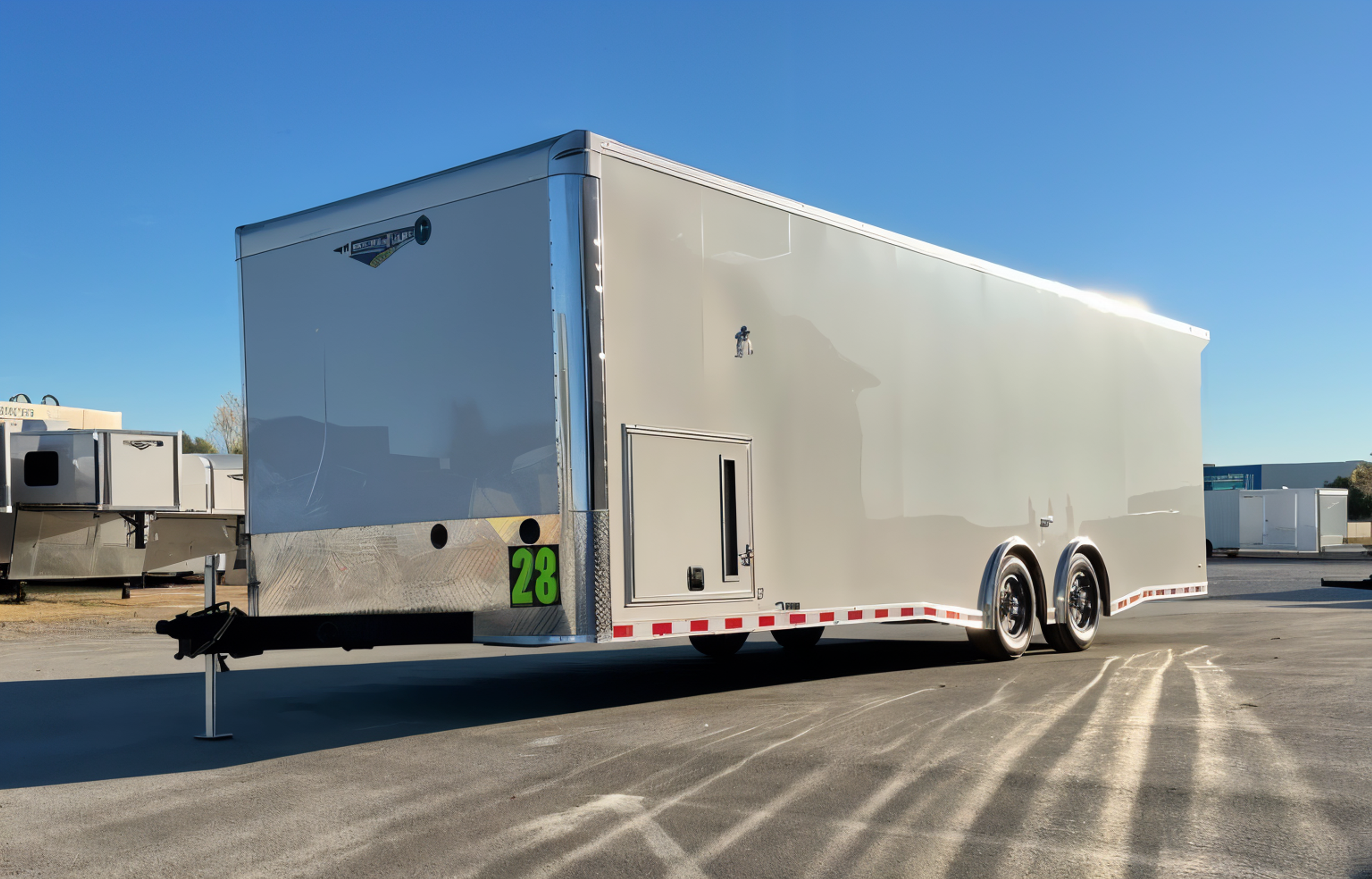 2026 28′ Millennium Extreme Car Hauler 2/6000# Spread Torsion Axles Aluminum — view 5