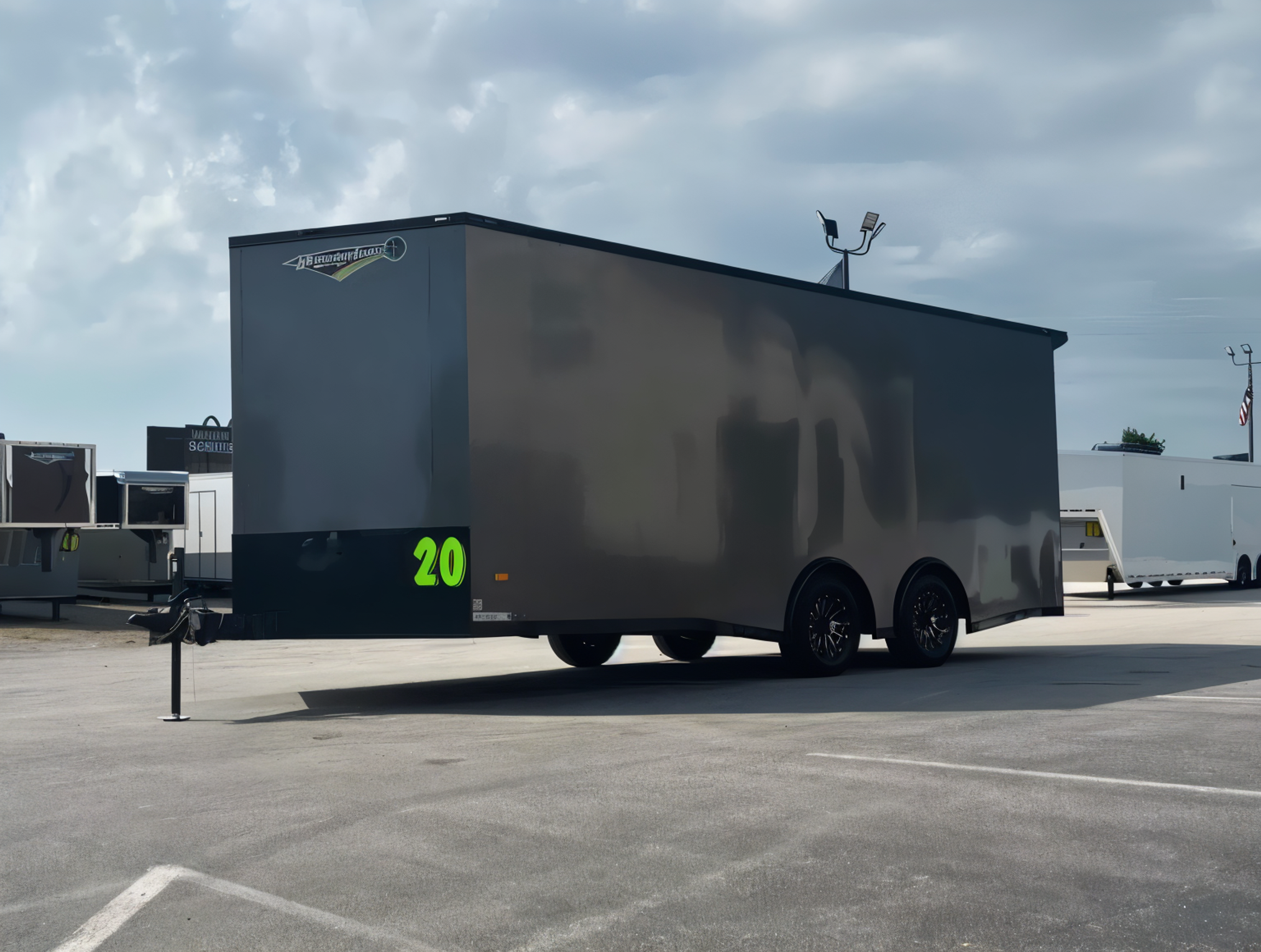 Enclosed Car Hauler 2025 20ft. Blaze w/Finished Interior, Black-Out Package, &