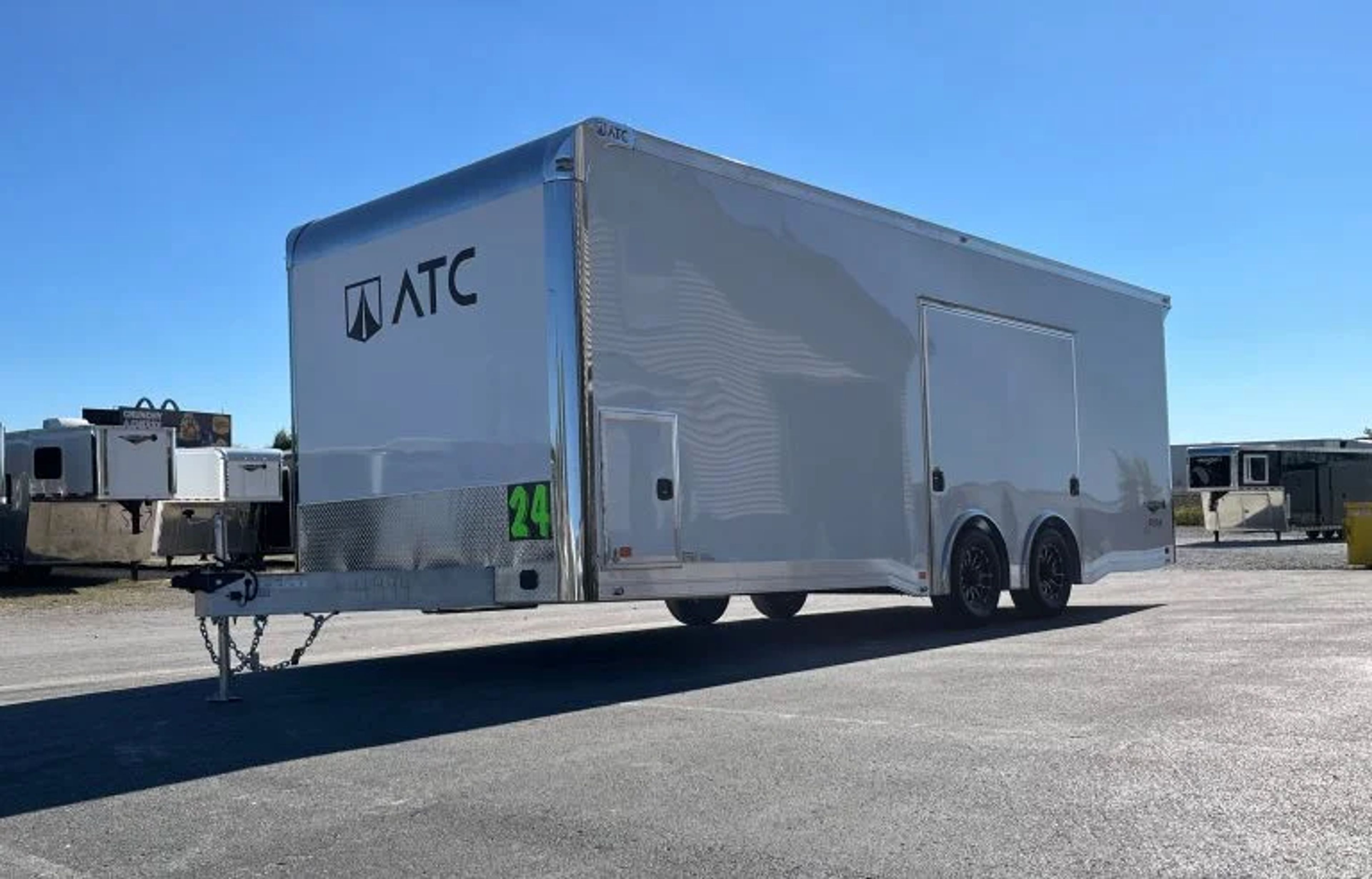 Enclosed ATC Car Trailer 2026 24ft. Aluminum ROM 550 w/Large Escape Door & — view 2
