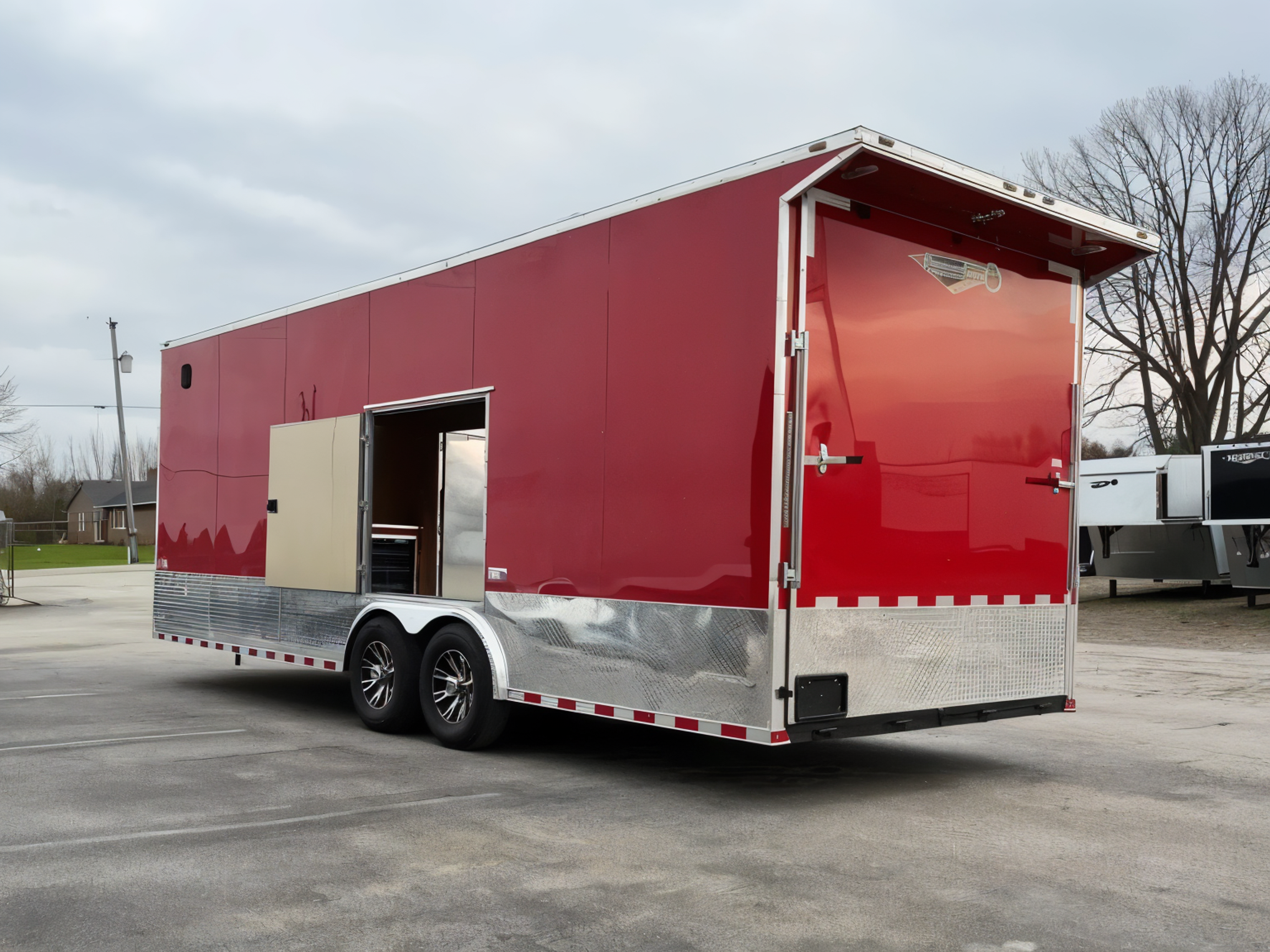 Enclosed Car Hauler 2026 24ft. Econo-Max 7k Axles, 8ft. Interior, Alum Wheels,