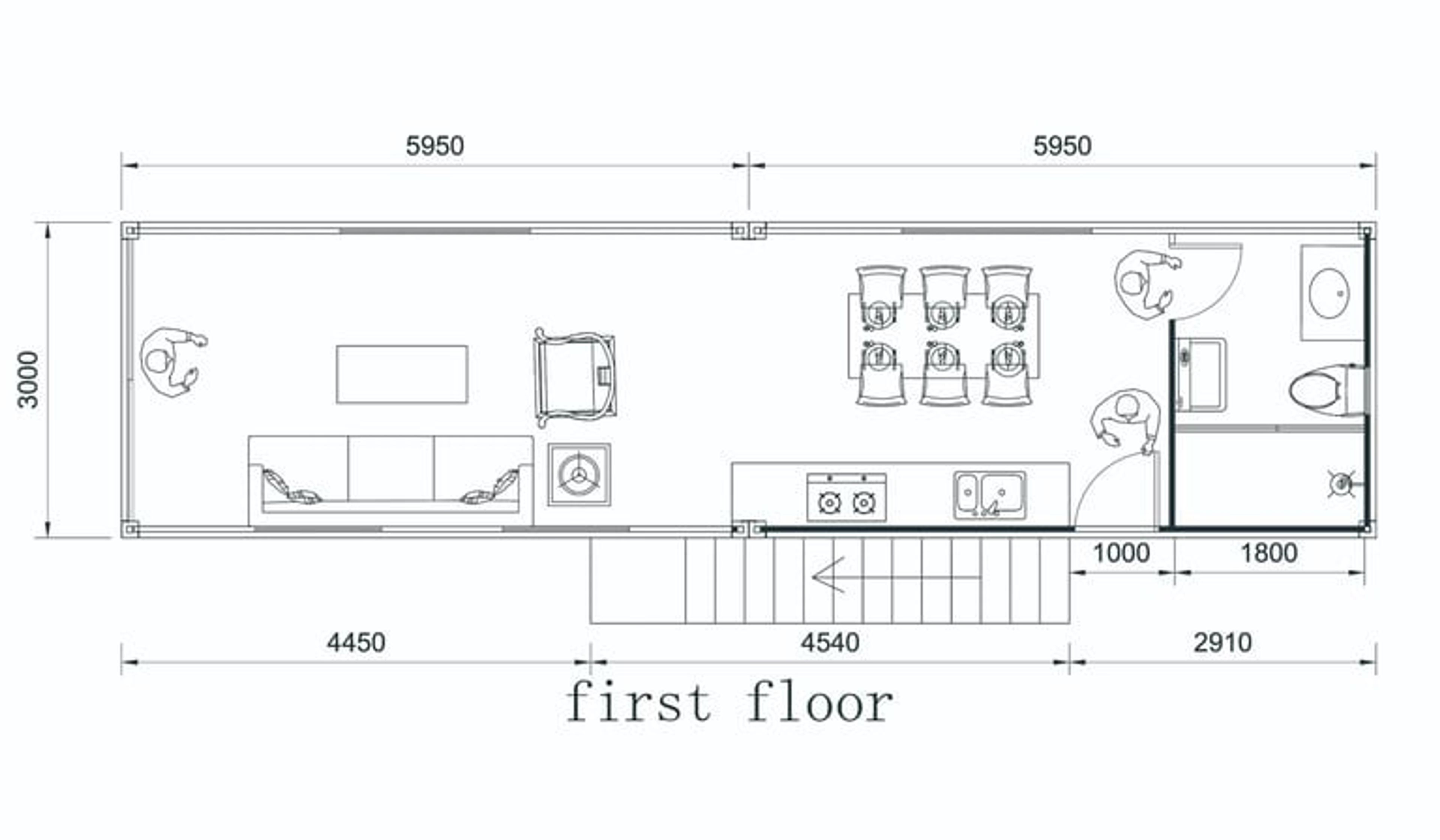 1BHK Duplex Prefab House with Rooftop Deck, Fully Furnished Modular Kitchen and — view 6