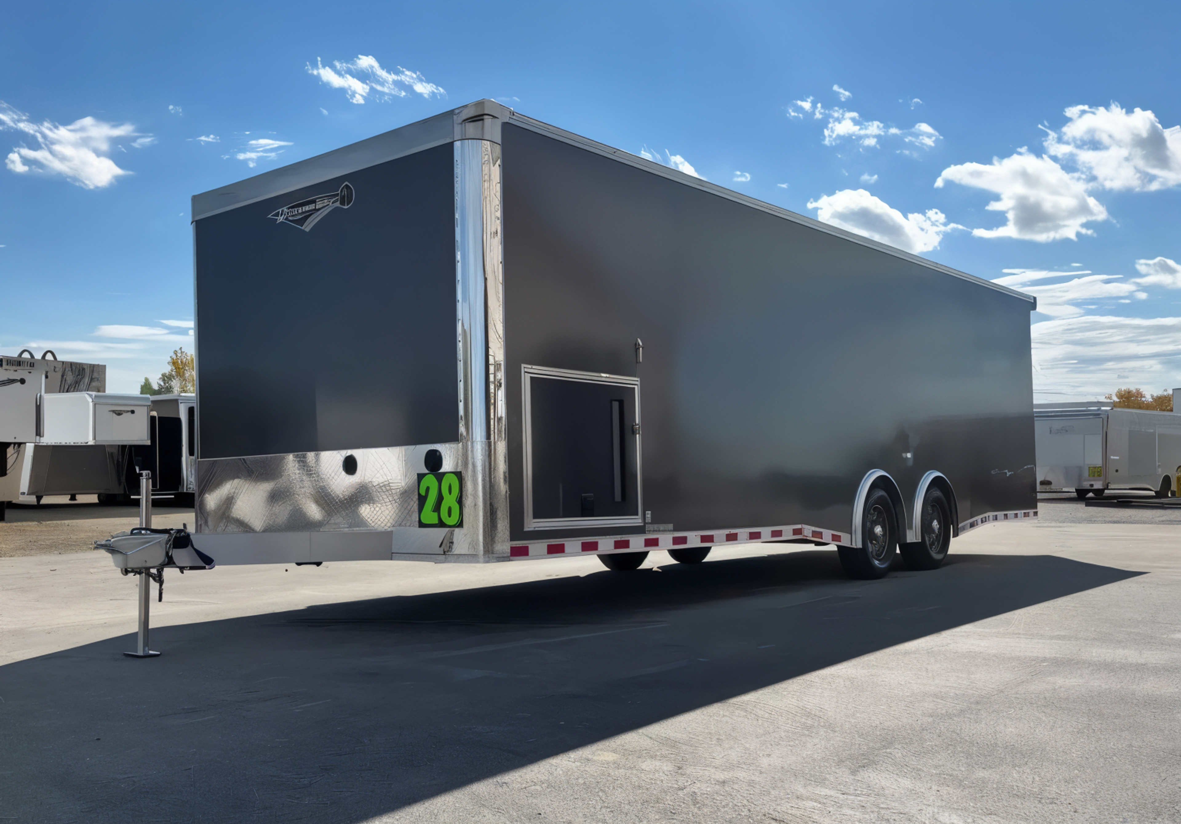 Enclosed Car Hauler 2026 28ft. Aluminum Extreme w/6K Torsion Spread Axles, — view 3