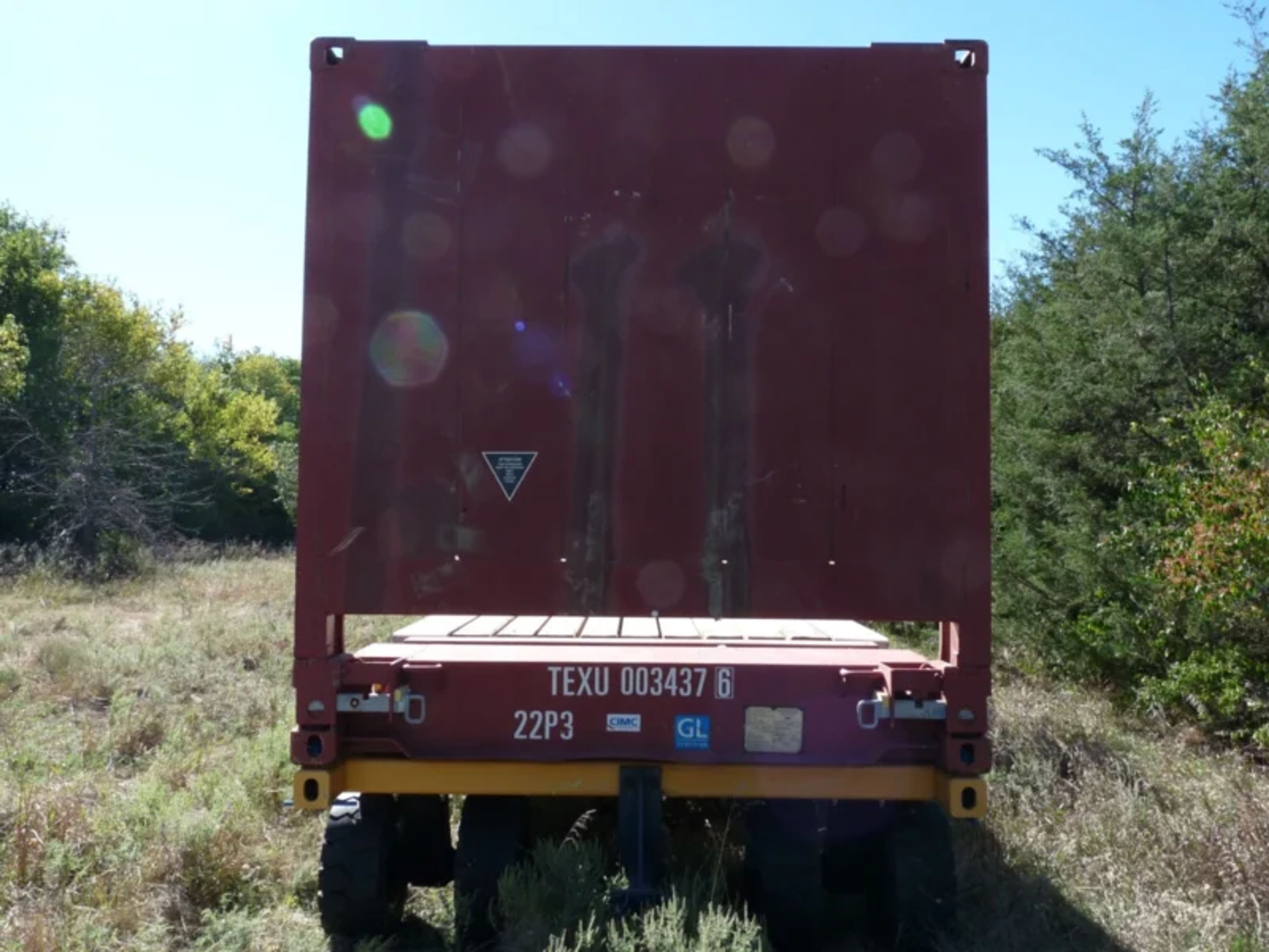 20′ Flat Rack Shipping Container – One Trip (Like New) — view 3