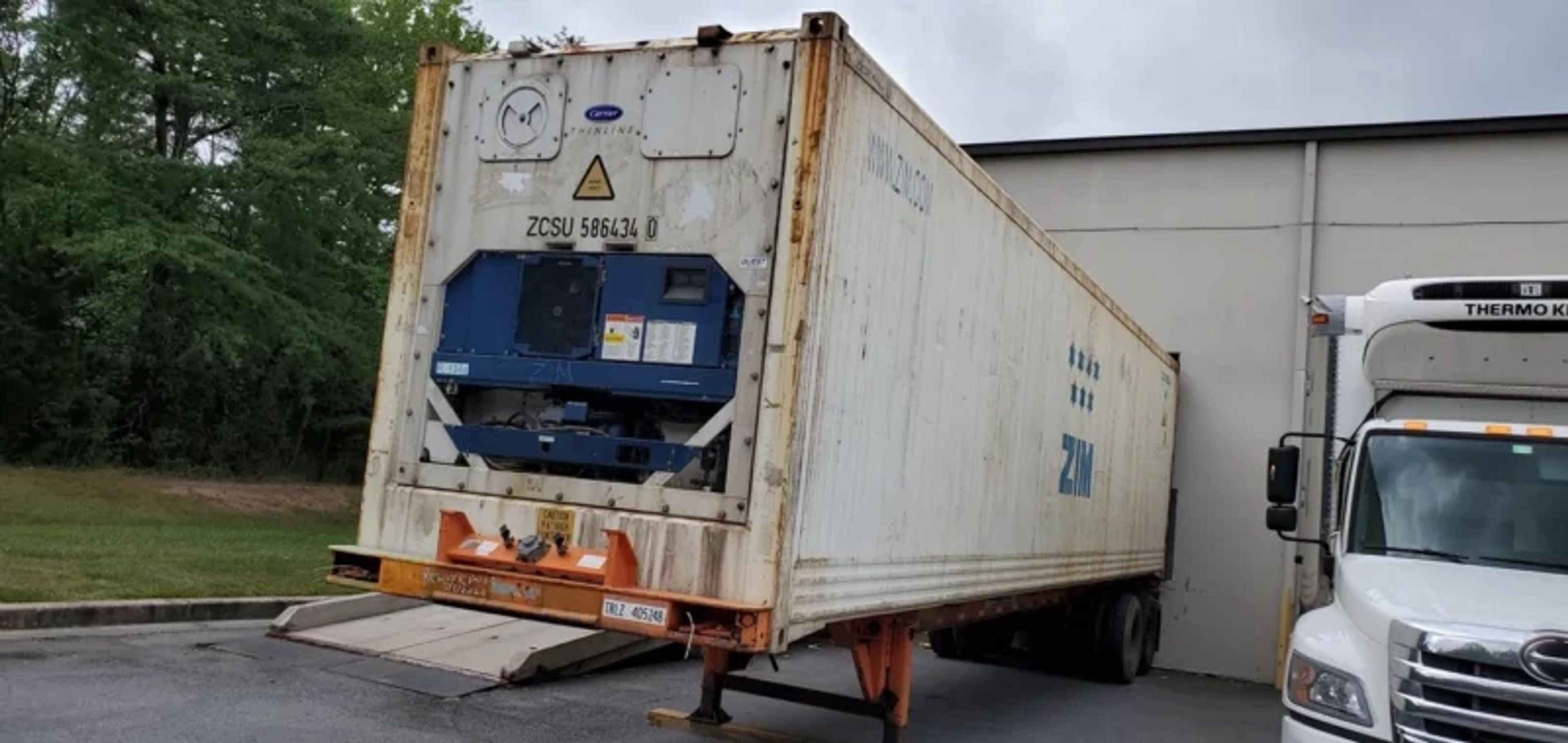 40ft HC Reefer Container–Wind & Water Tight, Non-Working For Sale — view 3
