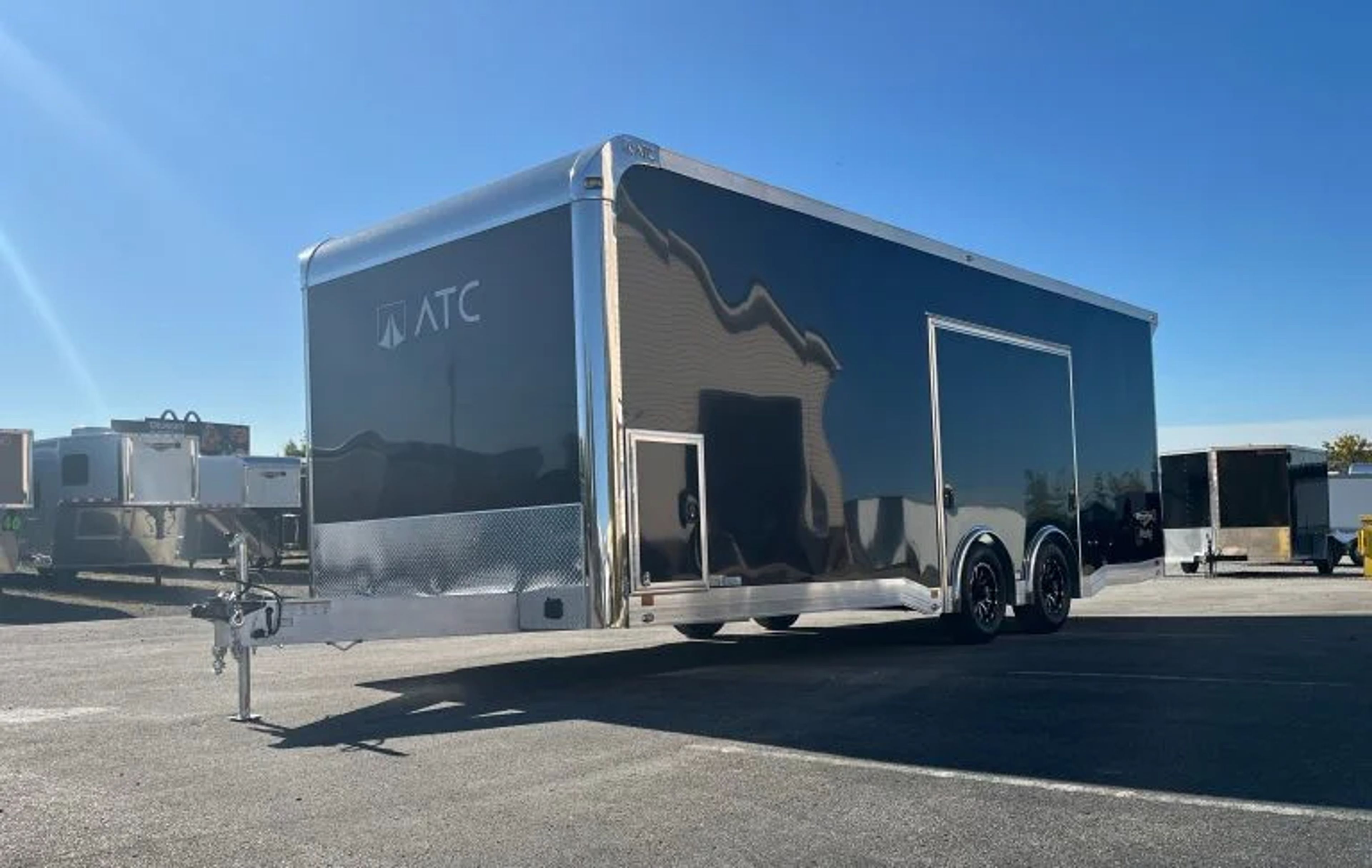 Enclosed ATC Car Trailer 2026 24ft. Aluminum ROM 550 w/Large Escape Door & — view 2
