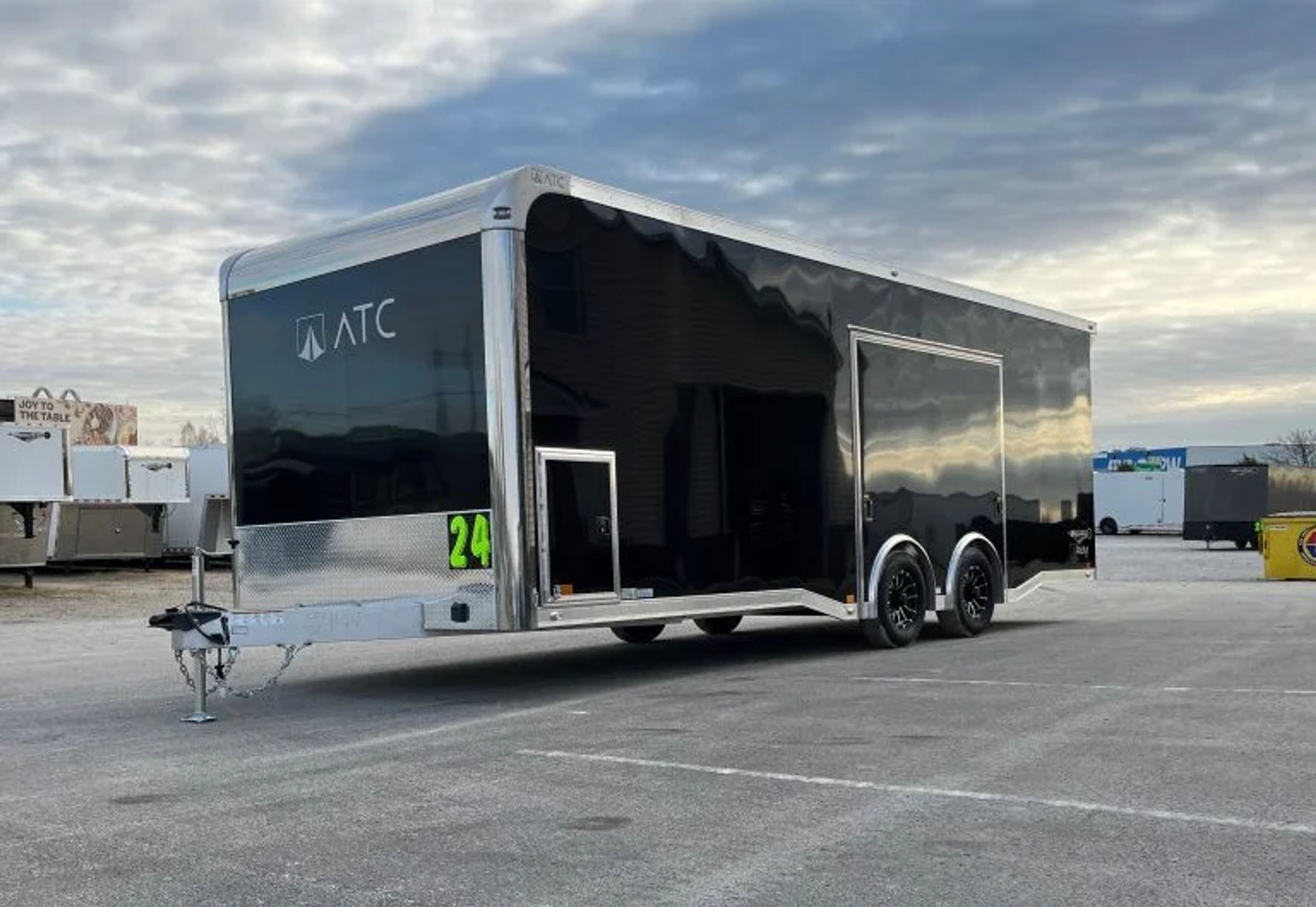 Enclosed ATC Car Trailer 2026 24ft. Aluminum ROM 400 w/Large Escape Door & — view 2