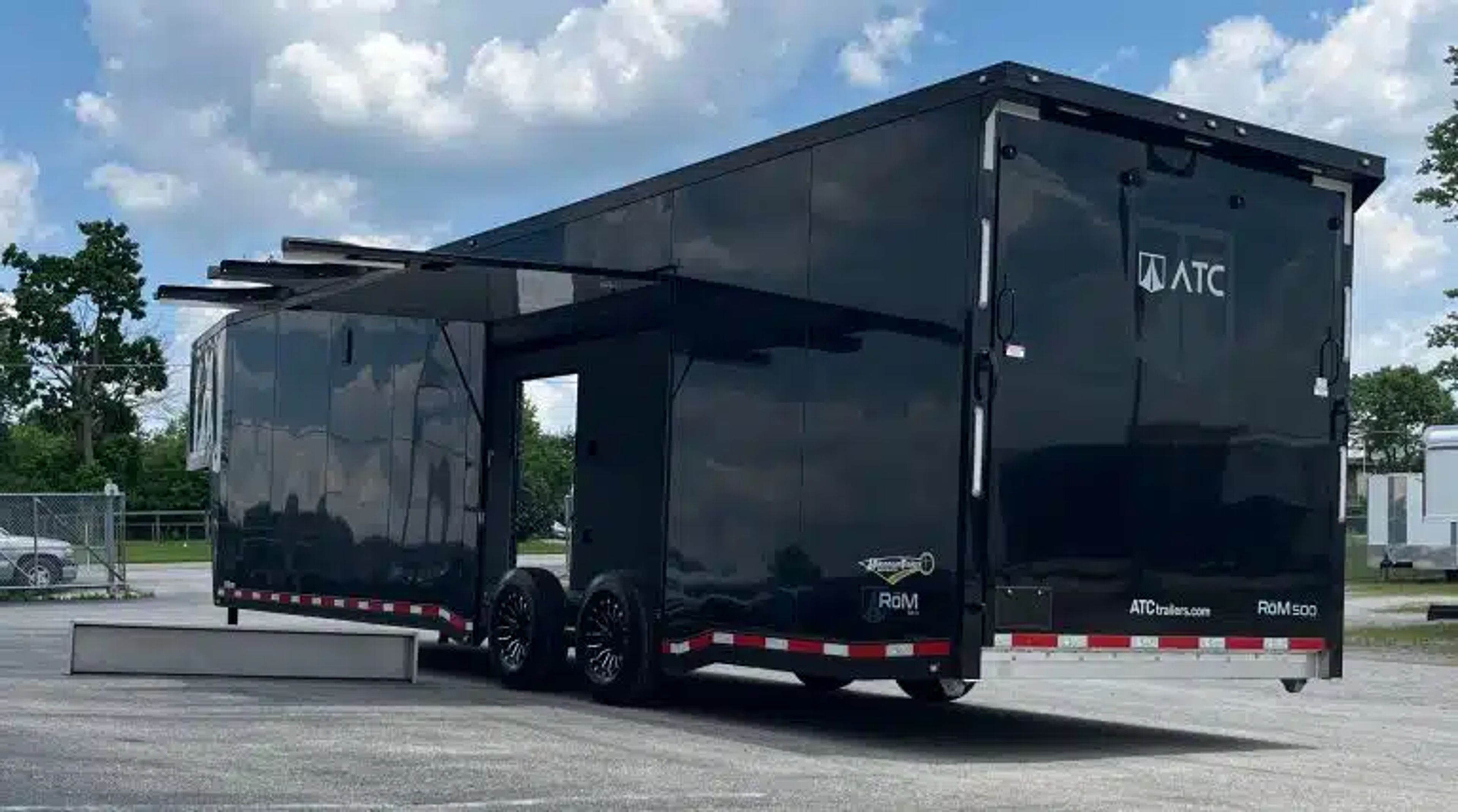 Enclosed ATC Gooseneck Car Trailer 2026 40ft. Aluminum ROM 500 w/Black Trim