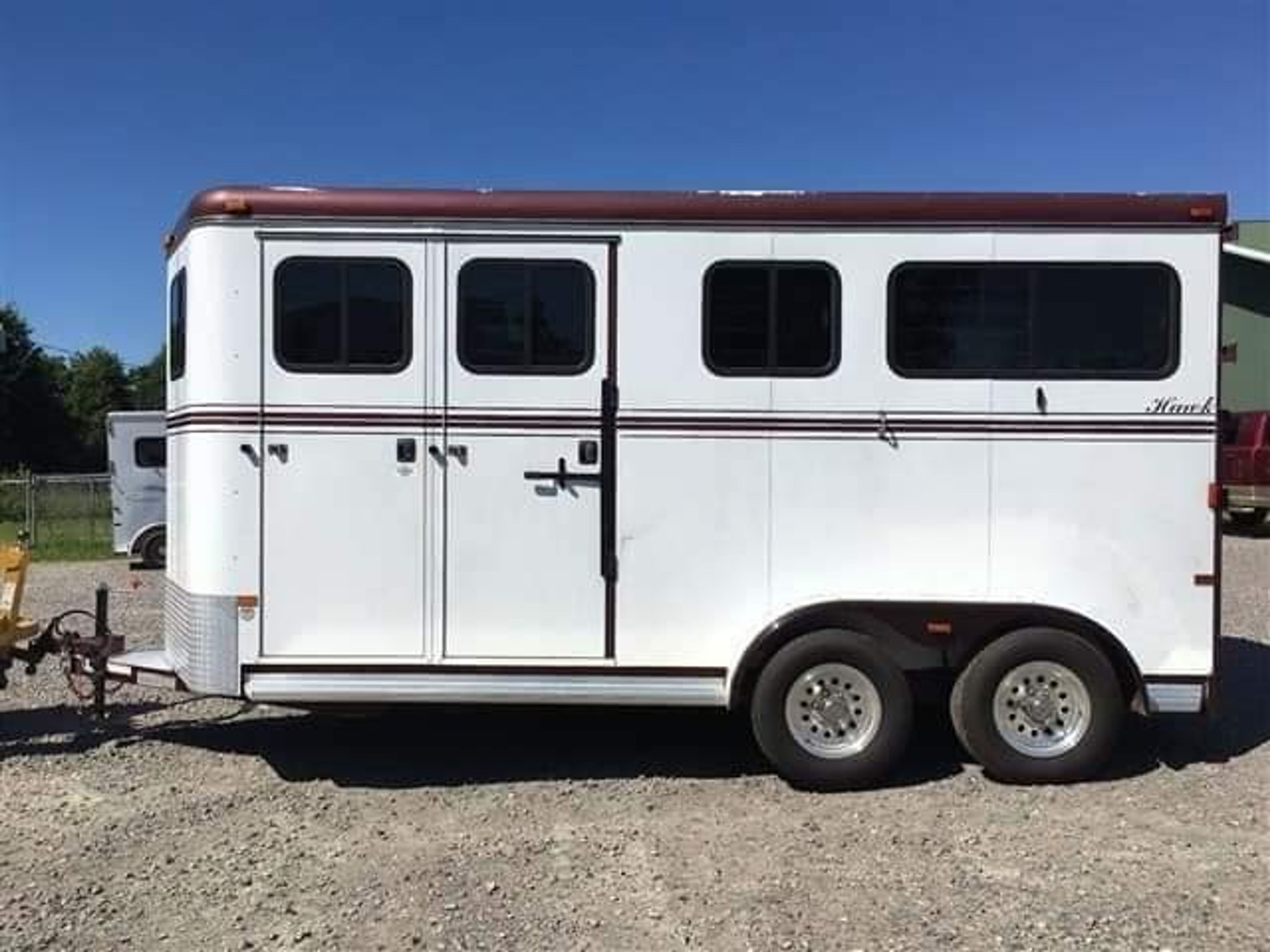 2007 Hawk 2 Horse Bumper Pull Side Ramp — view 4