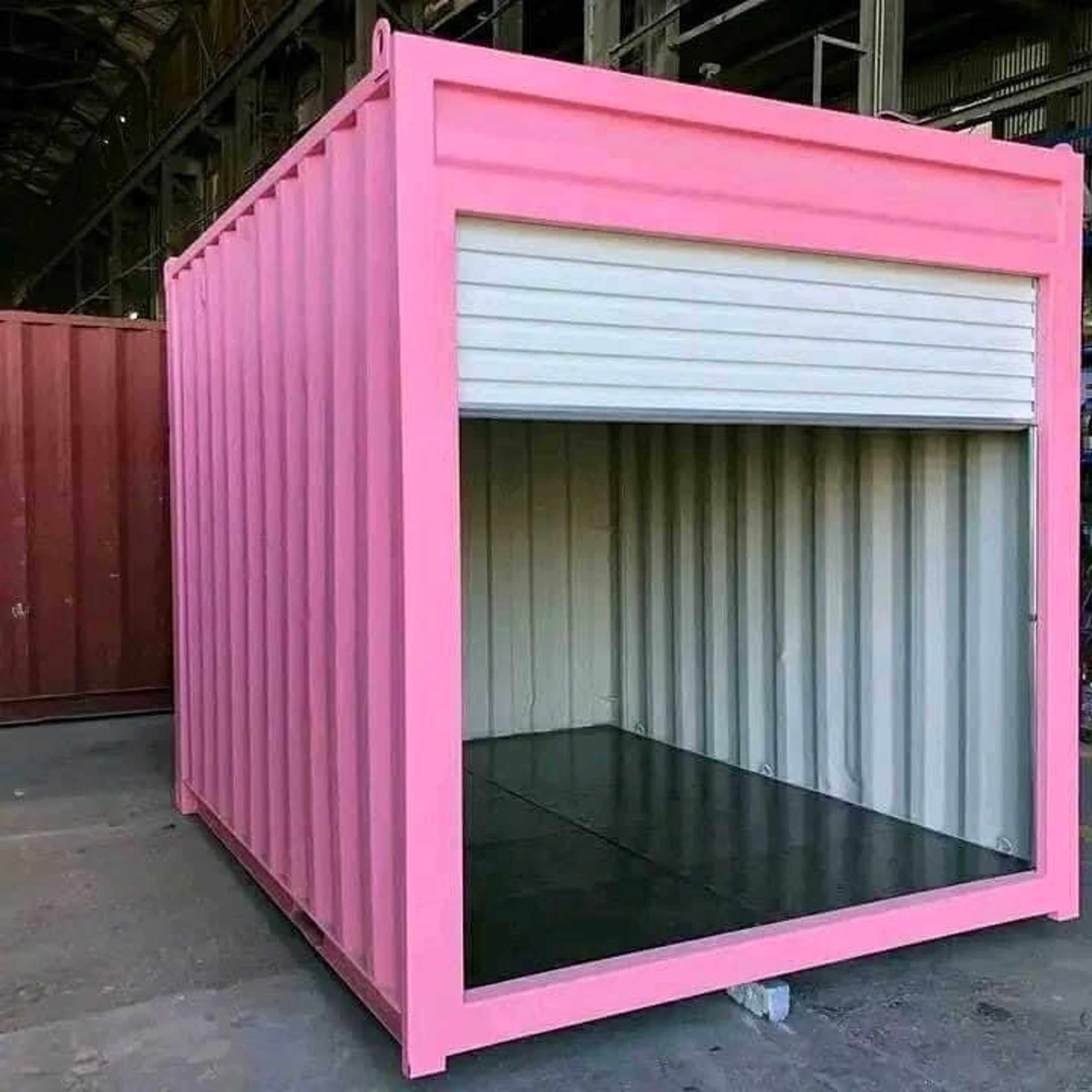 10ft Pink Container with Roll‑Up Door — view 2