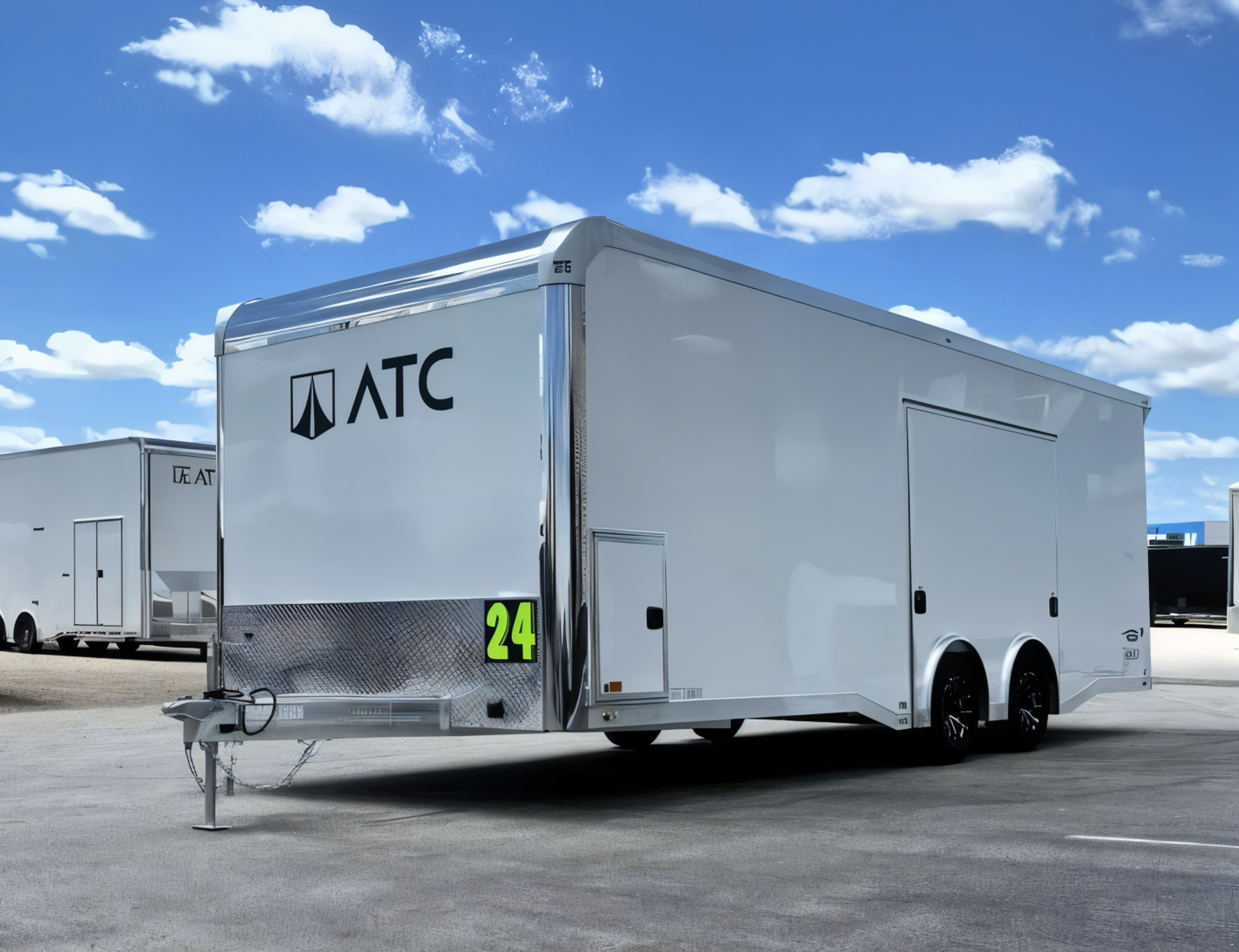 Enclosed ATC Car Trailer 2025 24ft. Aluminum ROM 450 w/Large Escape Door 4874 — view 5