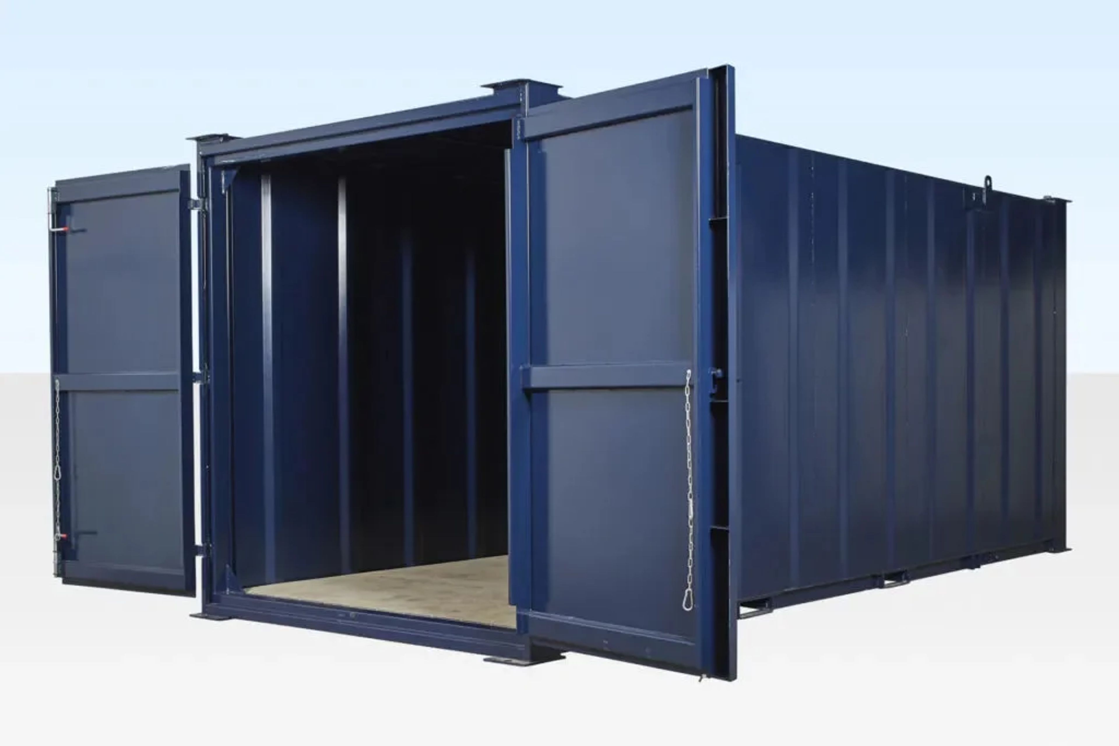 12ft x 8ft Steel Store Cabin (Suitable for stacking) — view 2