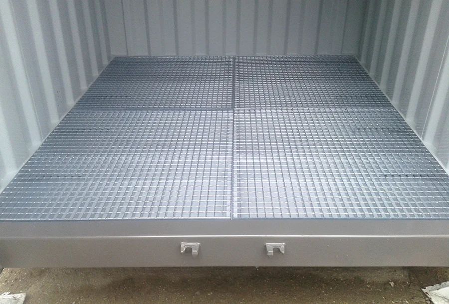 20ft X 8ft Open Mesh Floor Bunded Store