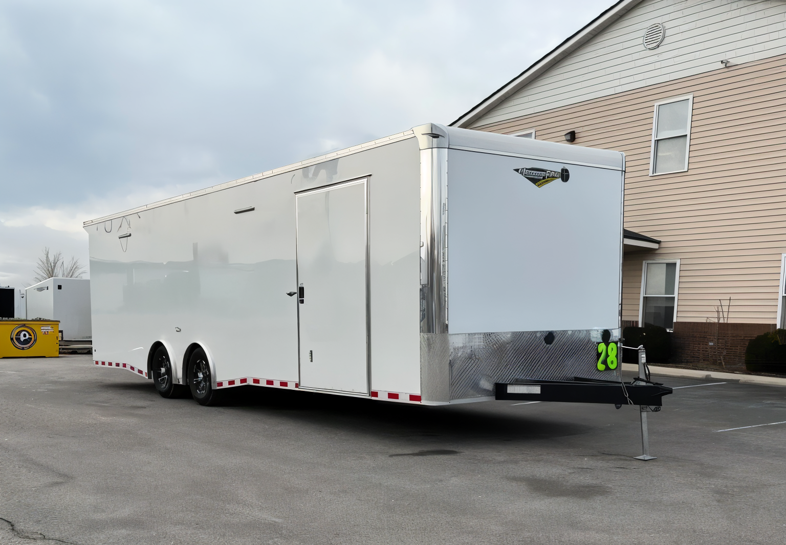 Enclosed Car Hauler 2026 28ft. Extreme w/6K Torsion Spread Axles, Finished
