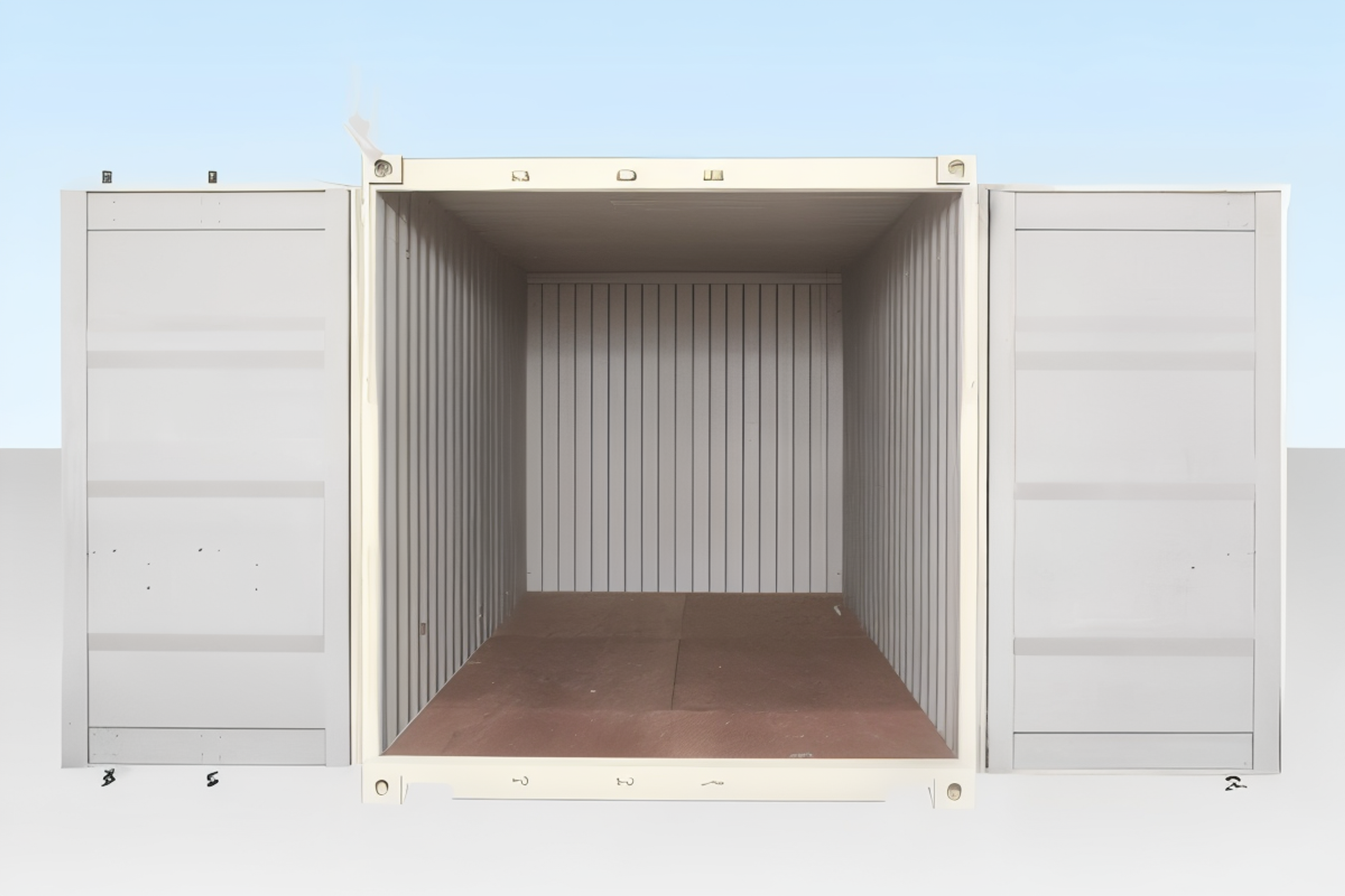 20ft Shipping Container (One Trip) – White — view 5