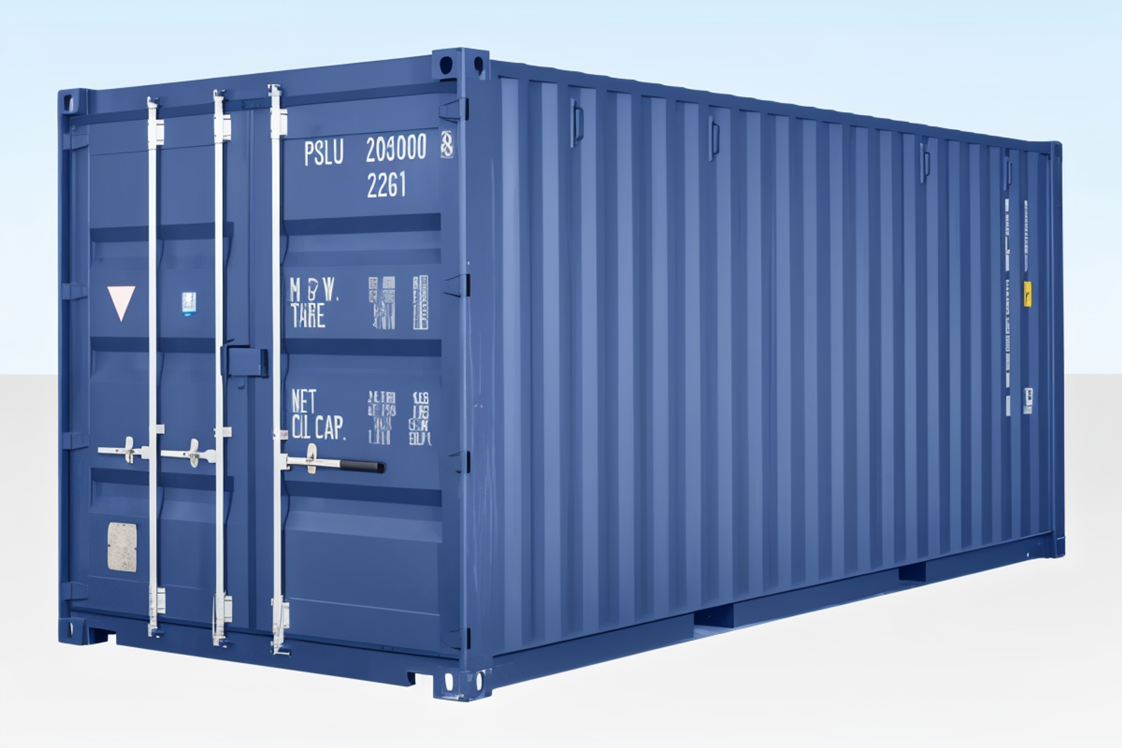 20ft Shipping Container (One Trip) – Blue — view 2