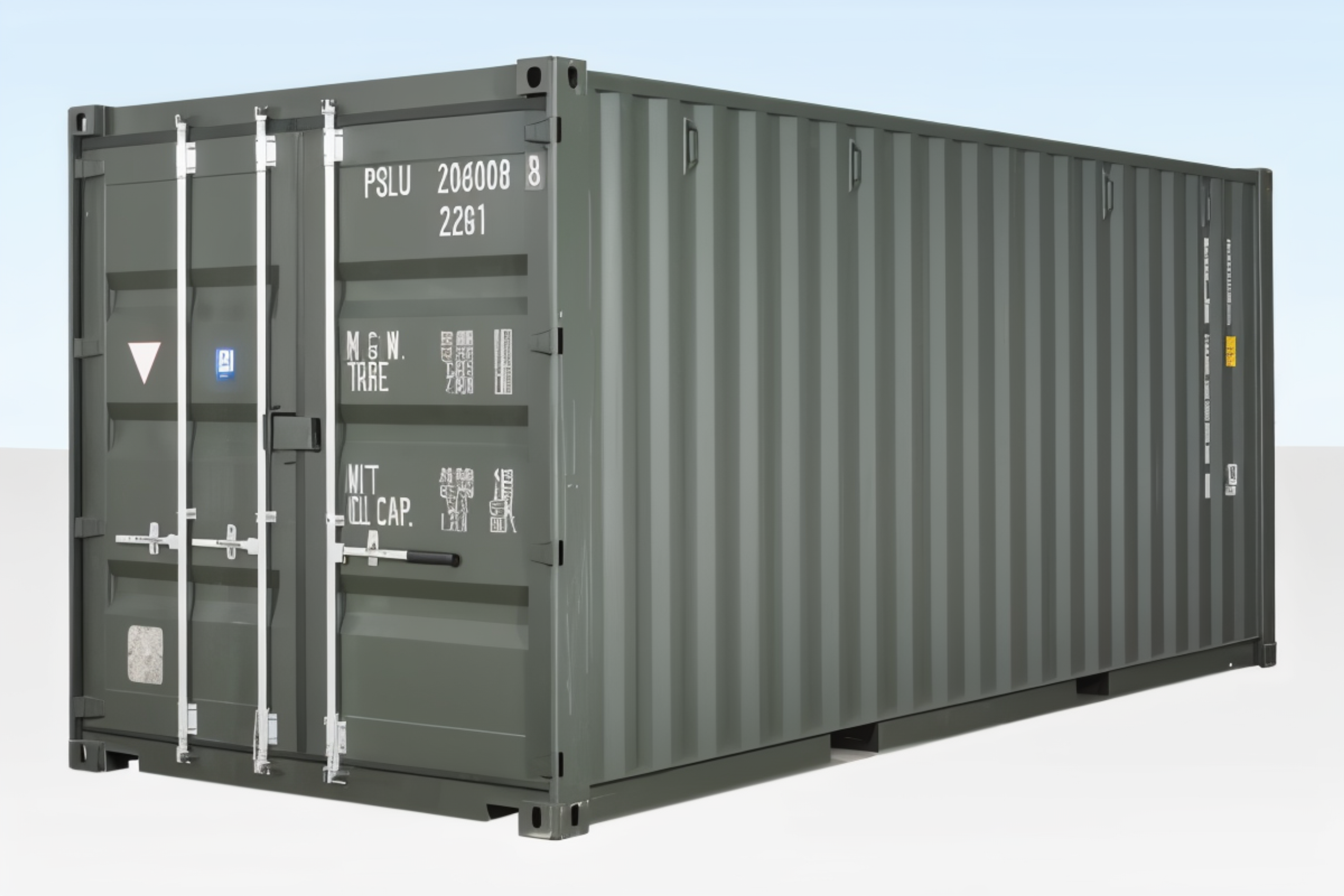 20ft Shipping Container (One Trip) – Dark Green