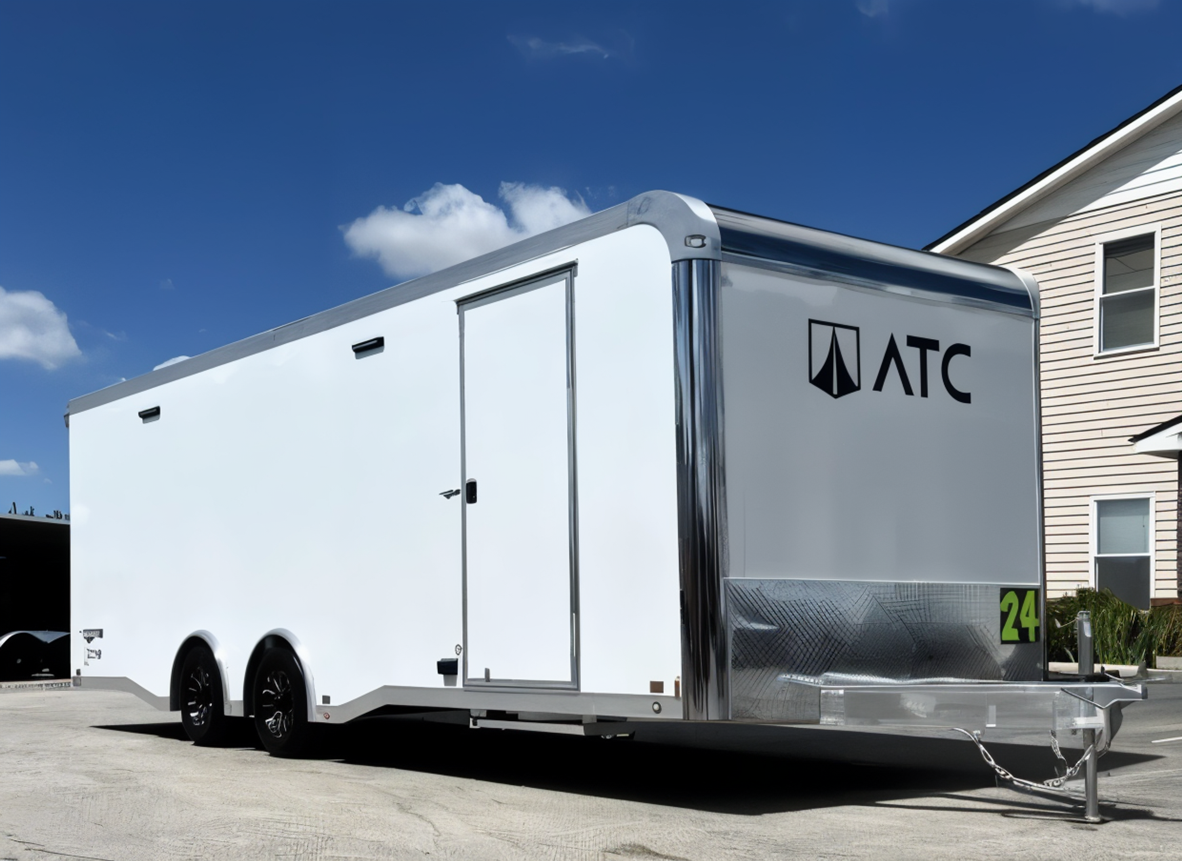 Enclosed ATC Car Trailer 2025 24ft. Aluminum ROM 450 w/Large Escape Door 4874 — view 4