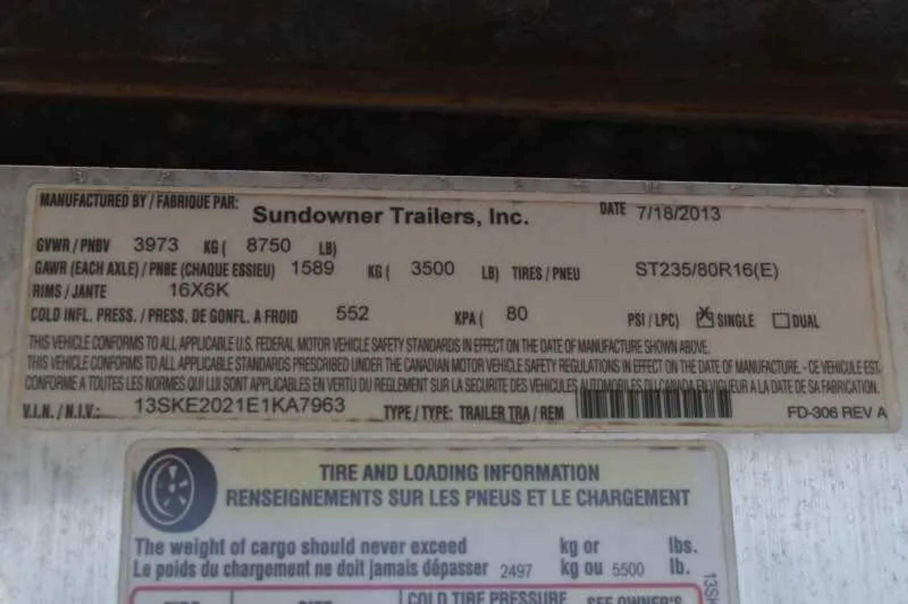 2014 Sundowner 2 Horse Gooseneck Trailer — view 18