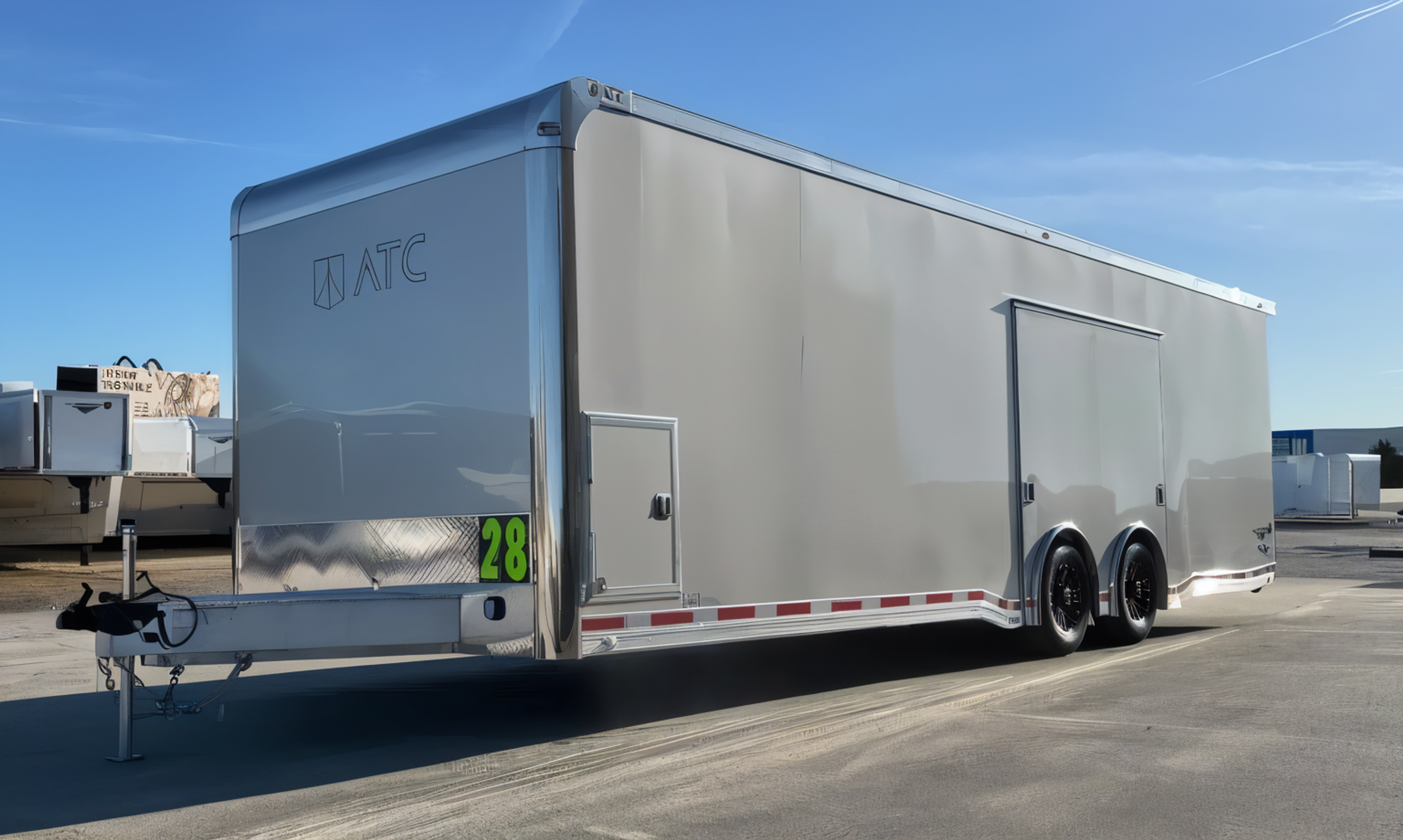 Enclosed ATC Car Trailer 2026 28ft. Aluminum ROM 550 w/LifeTrac & Large Escape — view 2