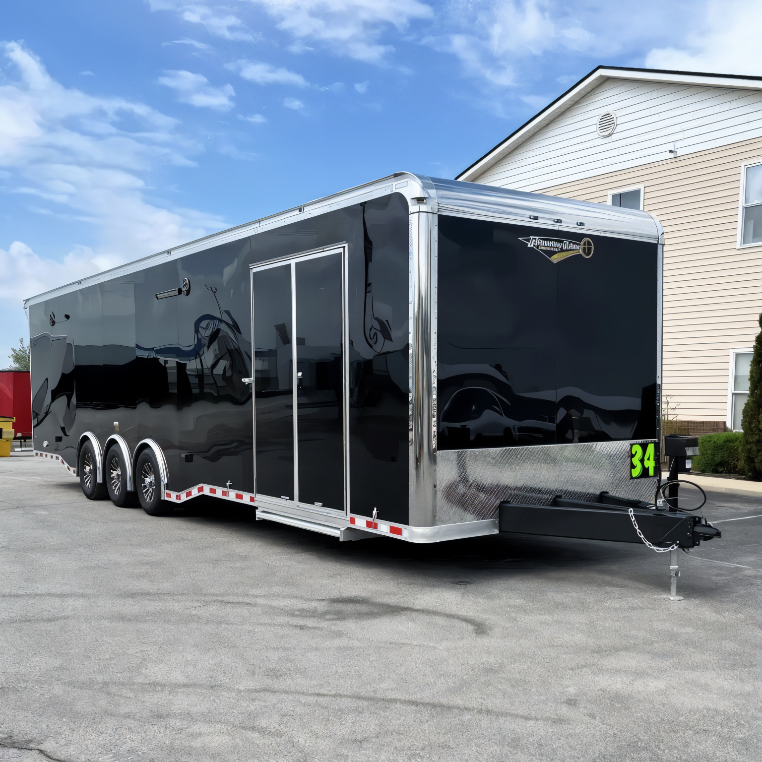 Enclosed Car Trailer 2025 34′ Haulmark Edge w/Wide Rear Opening & Premium
