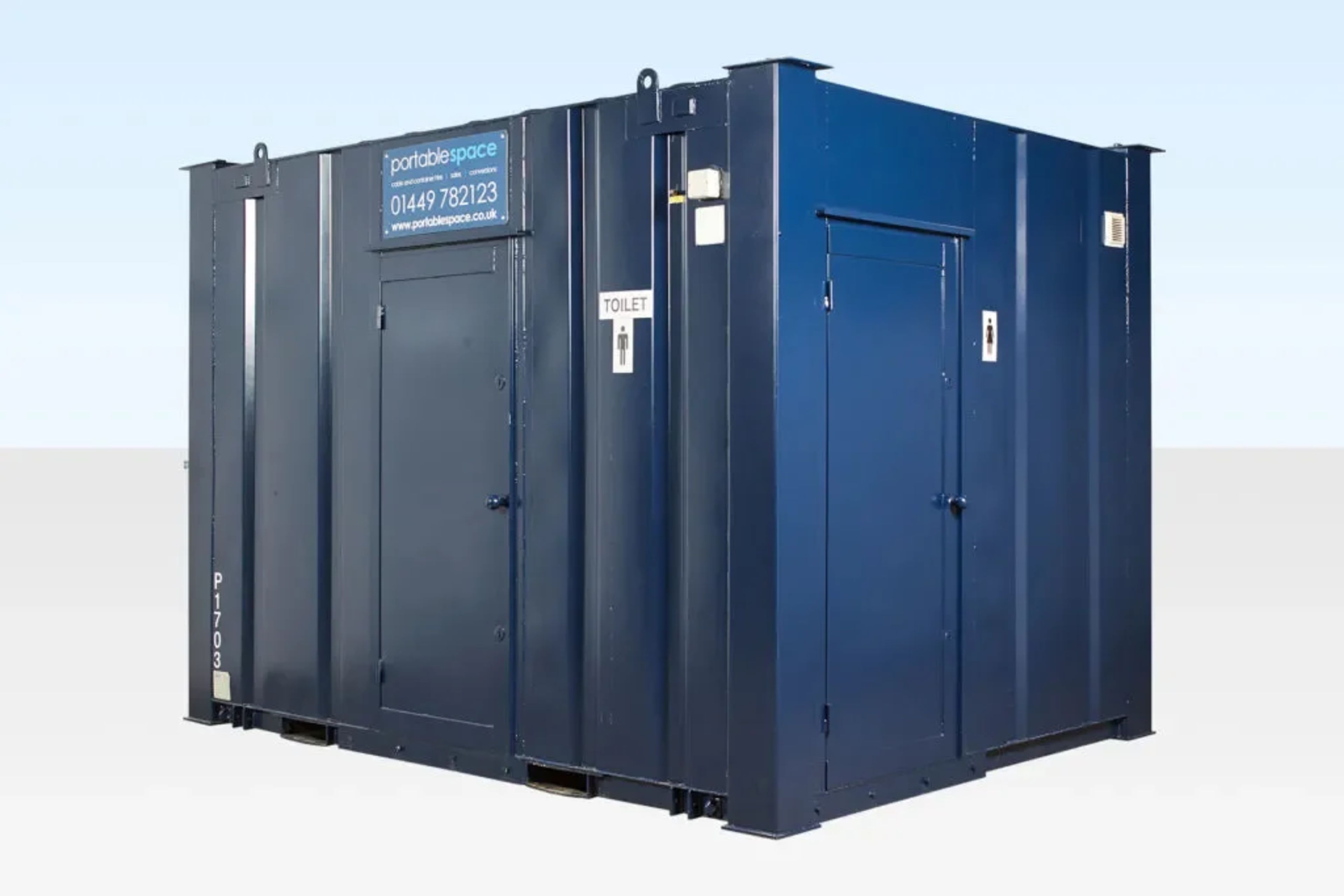12ft x 9ft 2+1 Jackleg Toilet Cabin — view 3