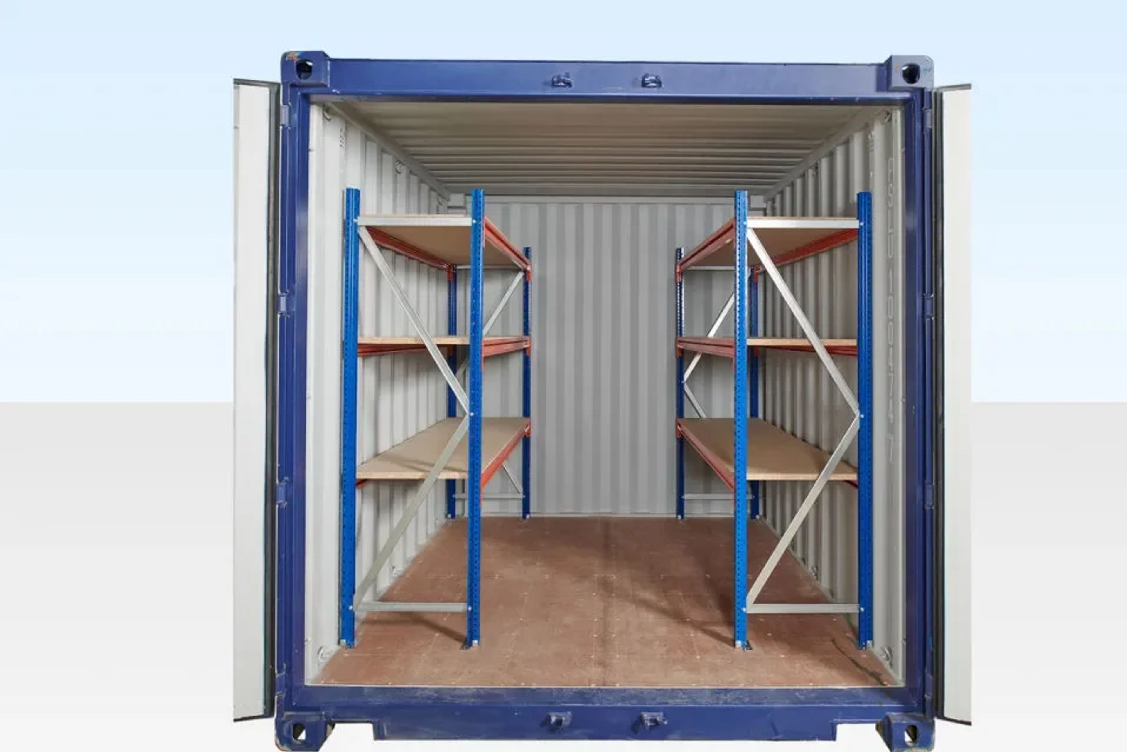 Adjustable, Heavy Duty Three Tier Container Racking (Single Bay) — view 2