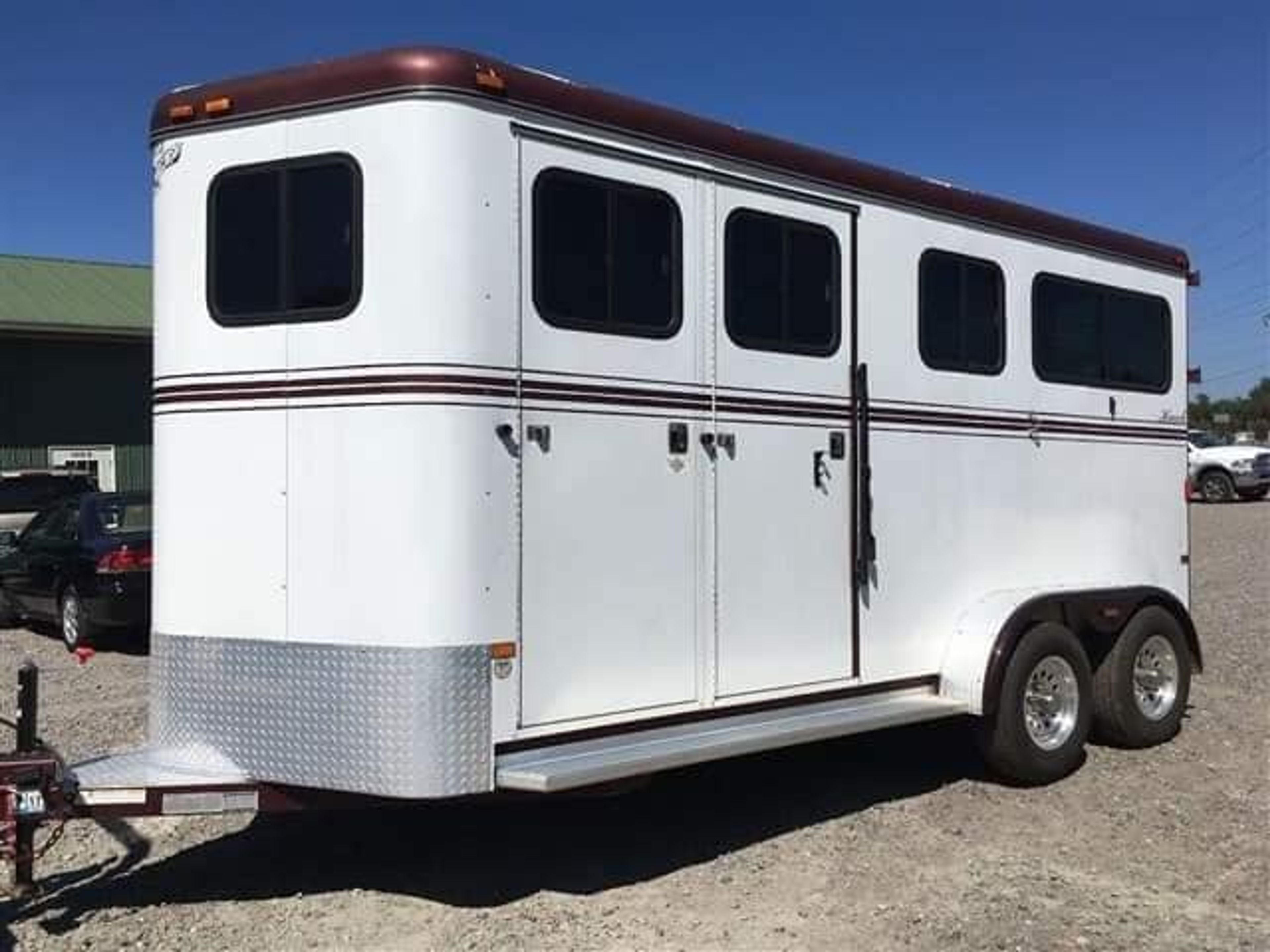 2007 Hawk 2 Horse Bumper Pull Side Ramp — view 5