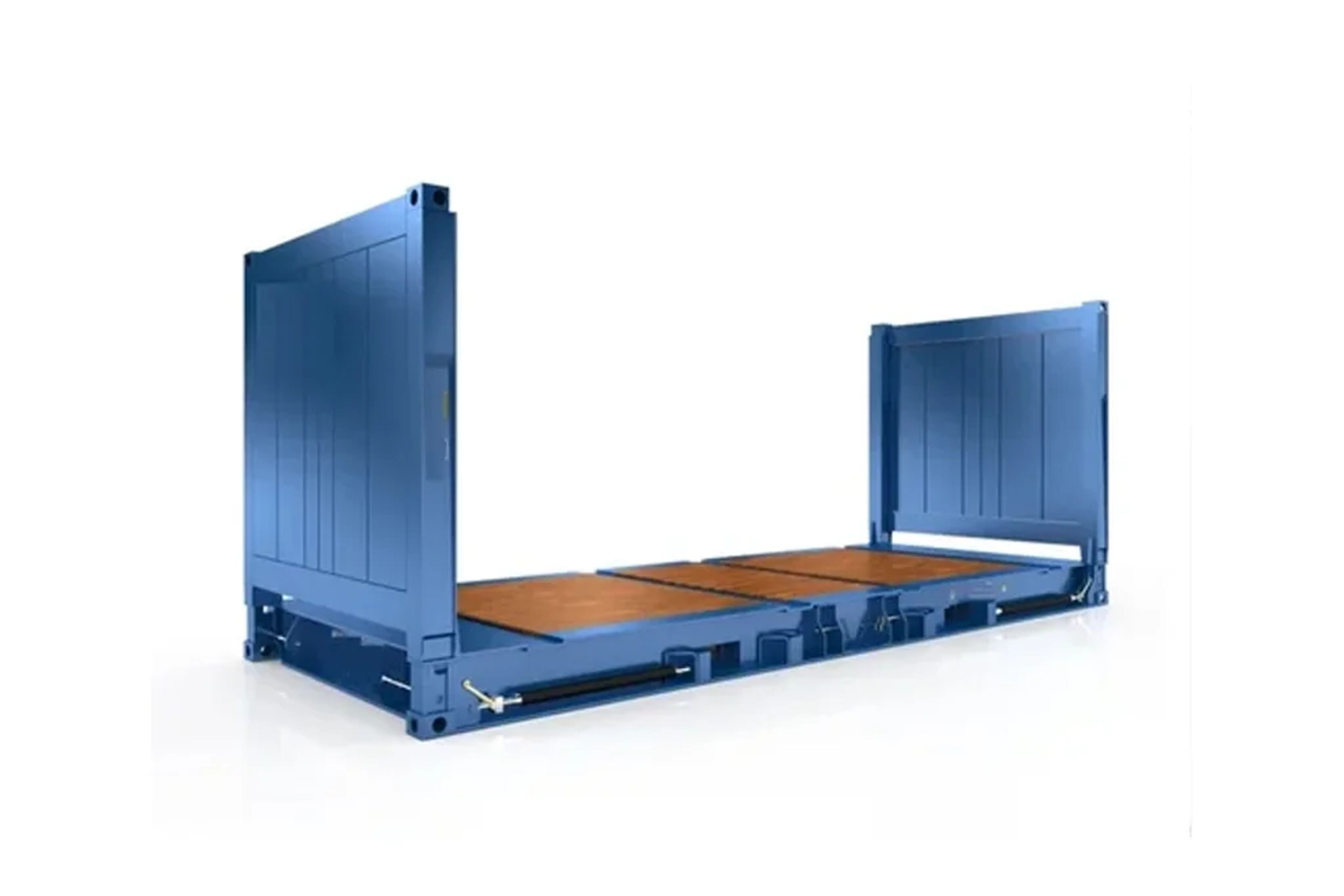 20ft X 8ft Used Flat Rack Shipping Containers — view 2