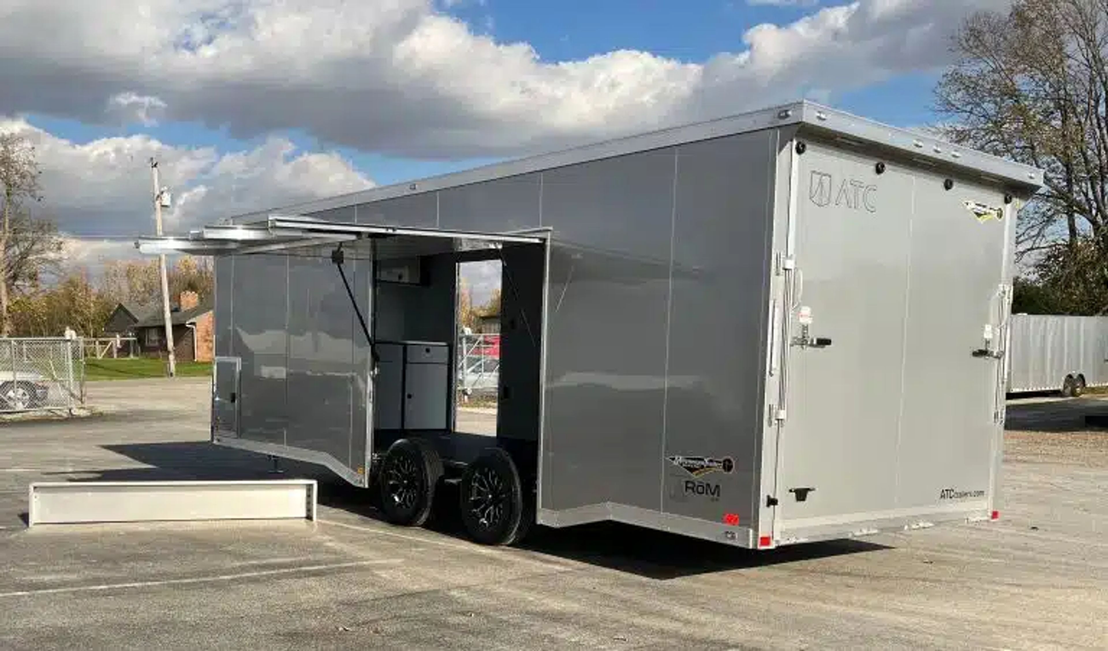 Enclosed ATC Car Trailer 2026 24ft. Aluminum ROM 400 w/Large Escape Door &
