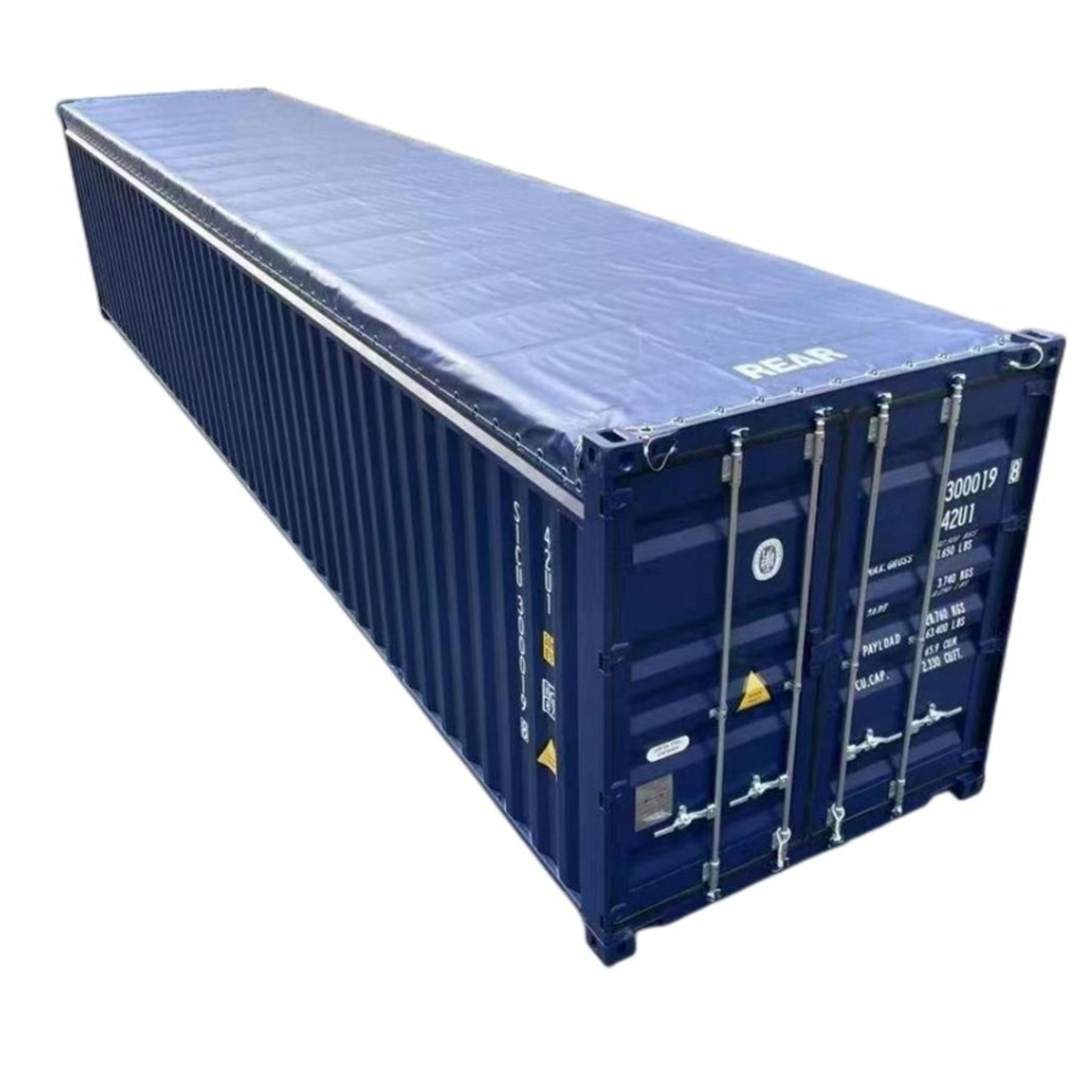 40ft Open Top Shipping Container — tarpaulin roof