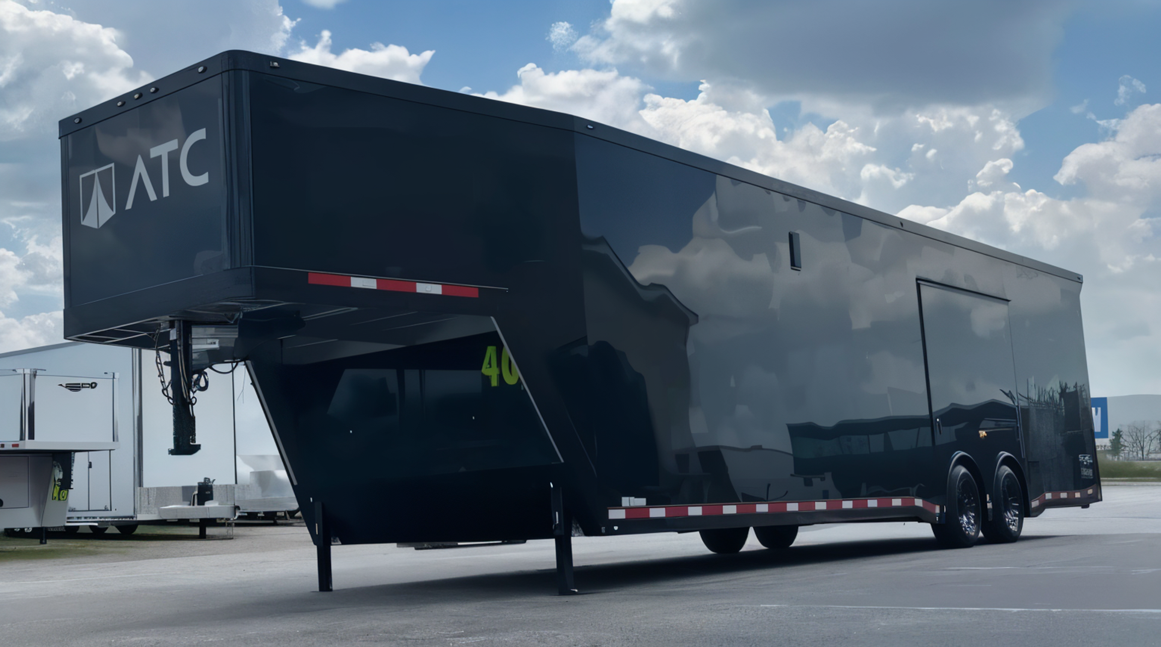 Enclosed ATC Gooseneck Car Trailer 2026 40ft. Aluminum ROM 500 w/Black Trim — view 4