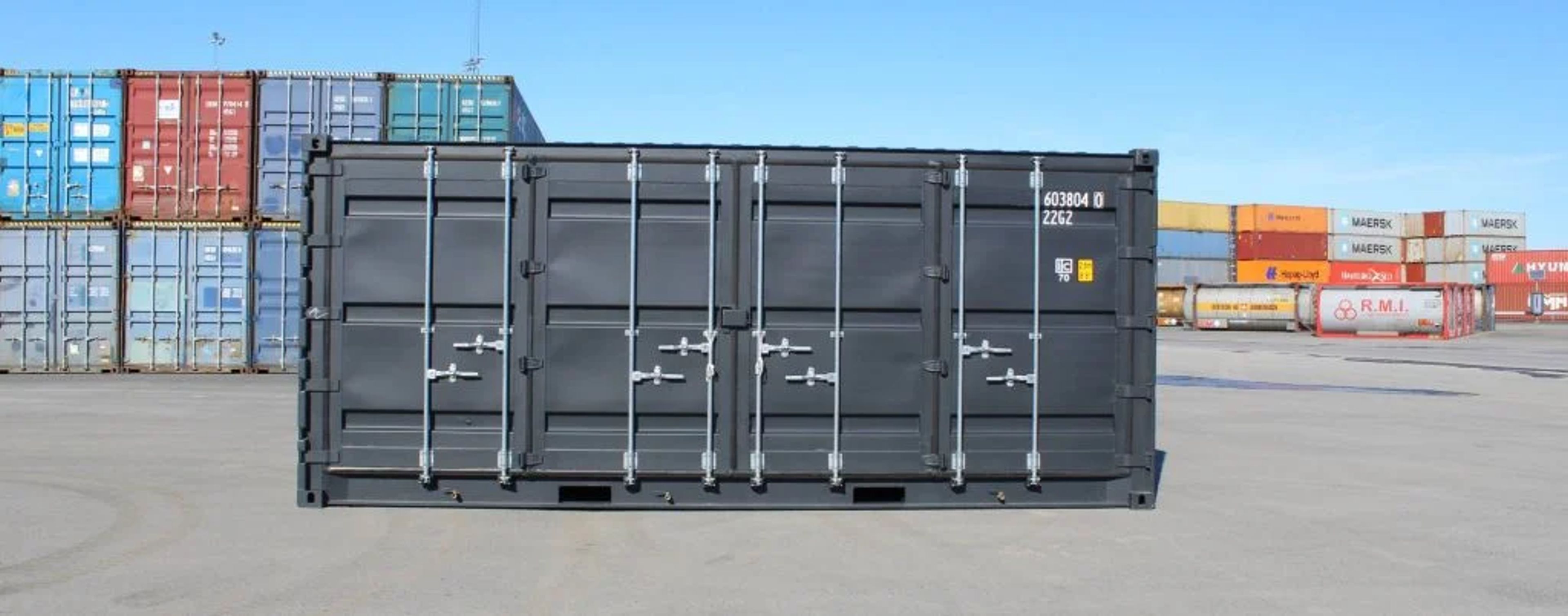 20ft High Cube Container – Hazardous Waste Container, Side opening (9ft 6′ high) — view 2