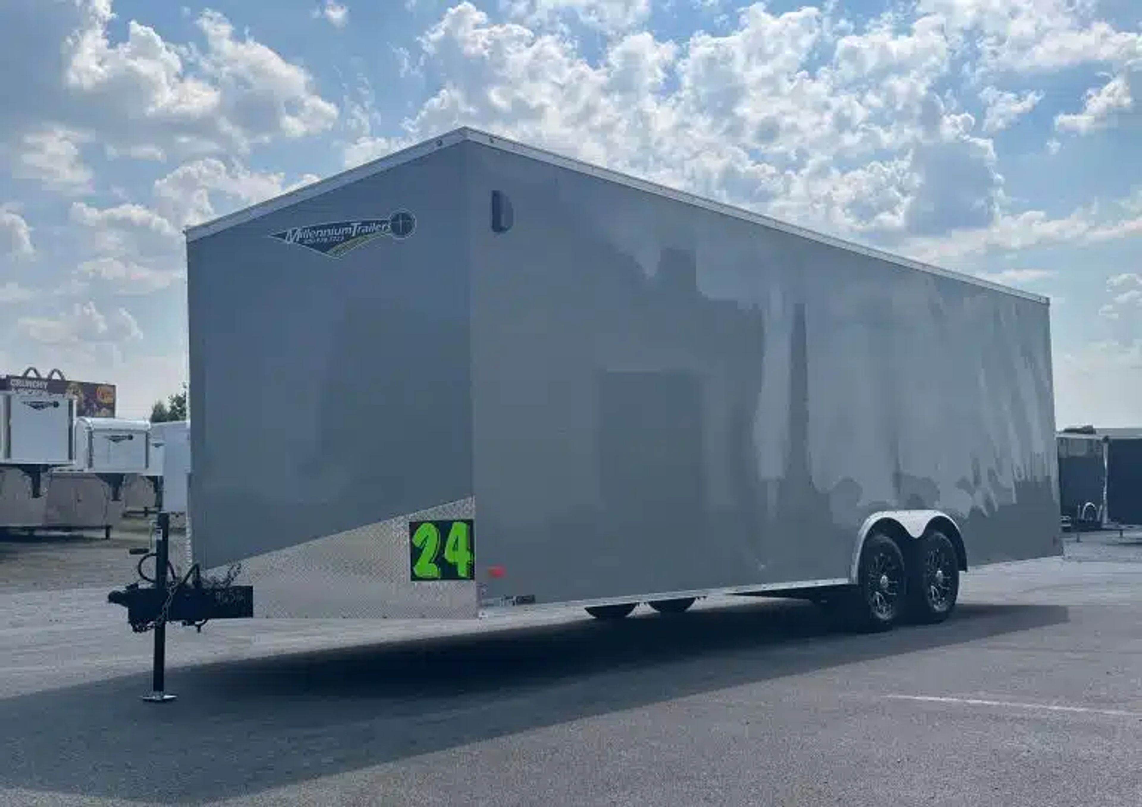 Enclosed Car Hauler 2026 24ft. Hero w/Heavy Duty Ramp Door & Aluminum Wheels