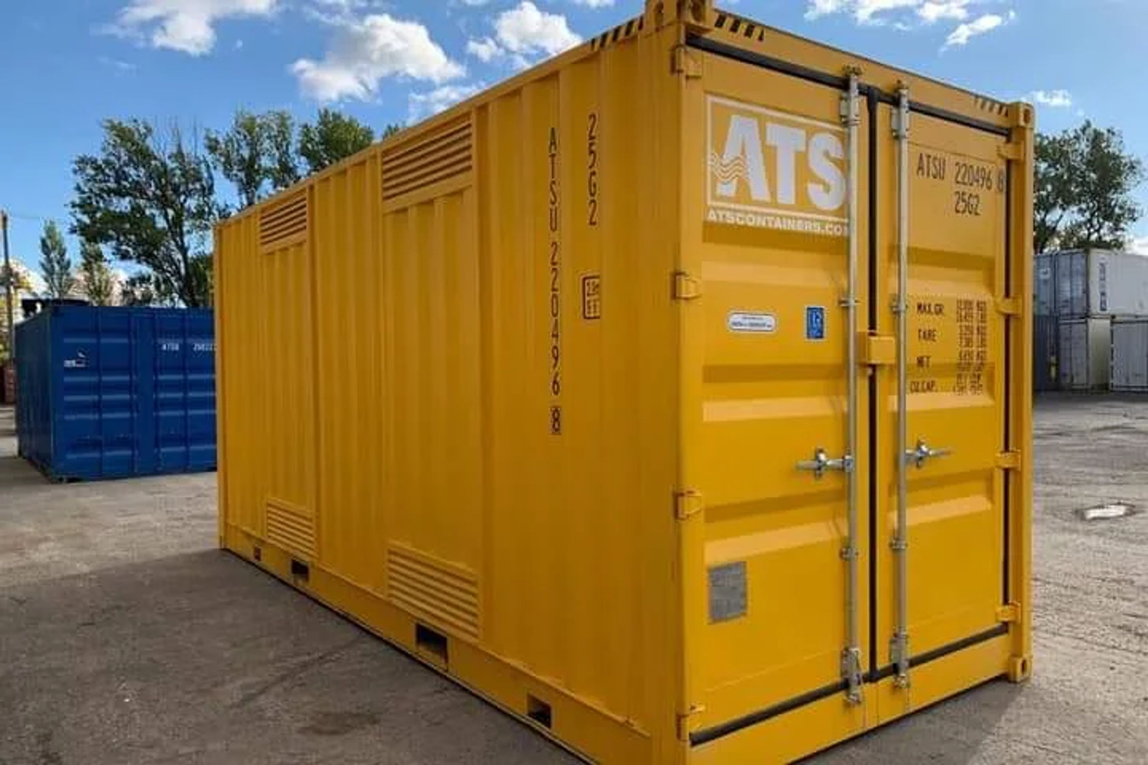 30ft x 8ft Shipping Container (One Trip) – Yellow — view 4