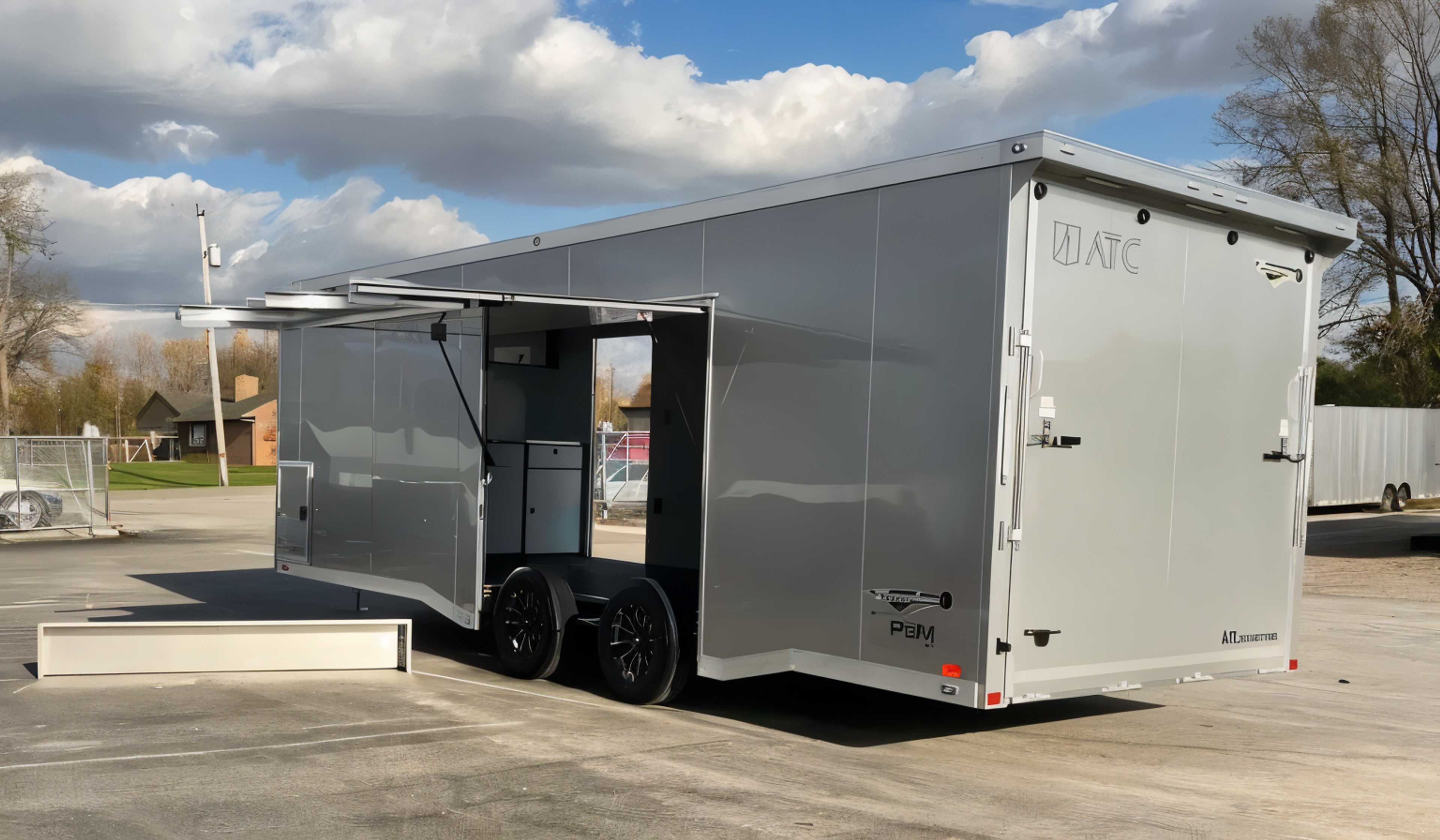 Enclosed ATC Car Trailer 2026 24ft. Aluminum ROM 400 w/Large Escape Door &