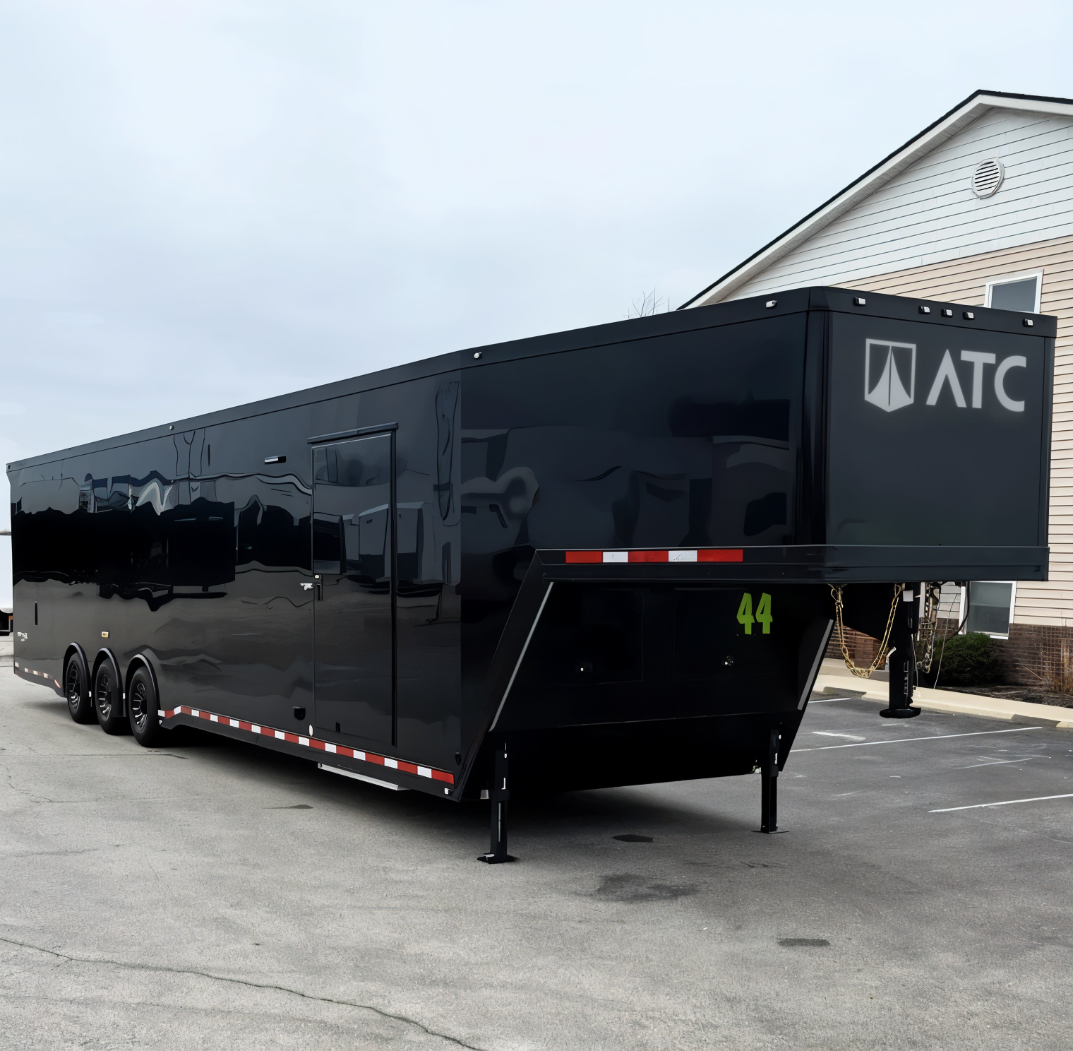 44ft. Aluminum ATC ROM 500 Gooseneck Car Hauler, Premium Escape Door, LOADED