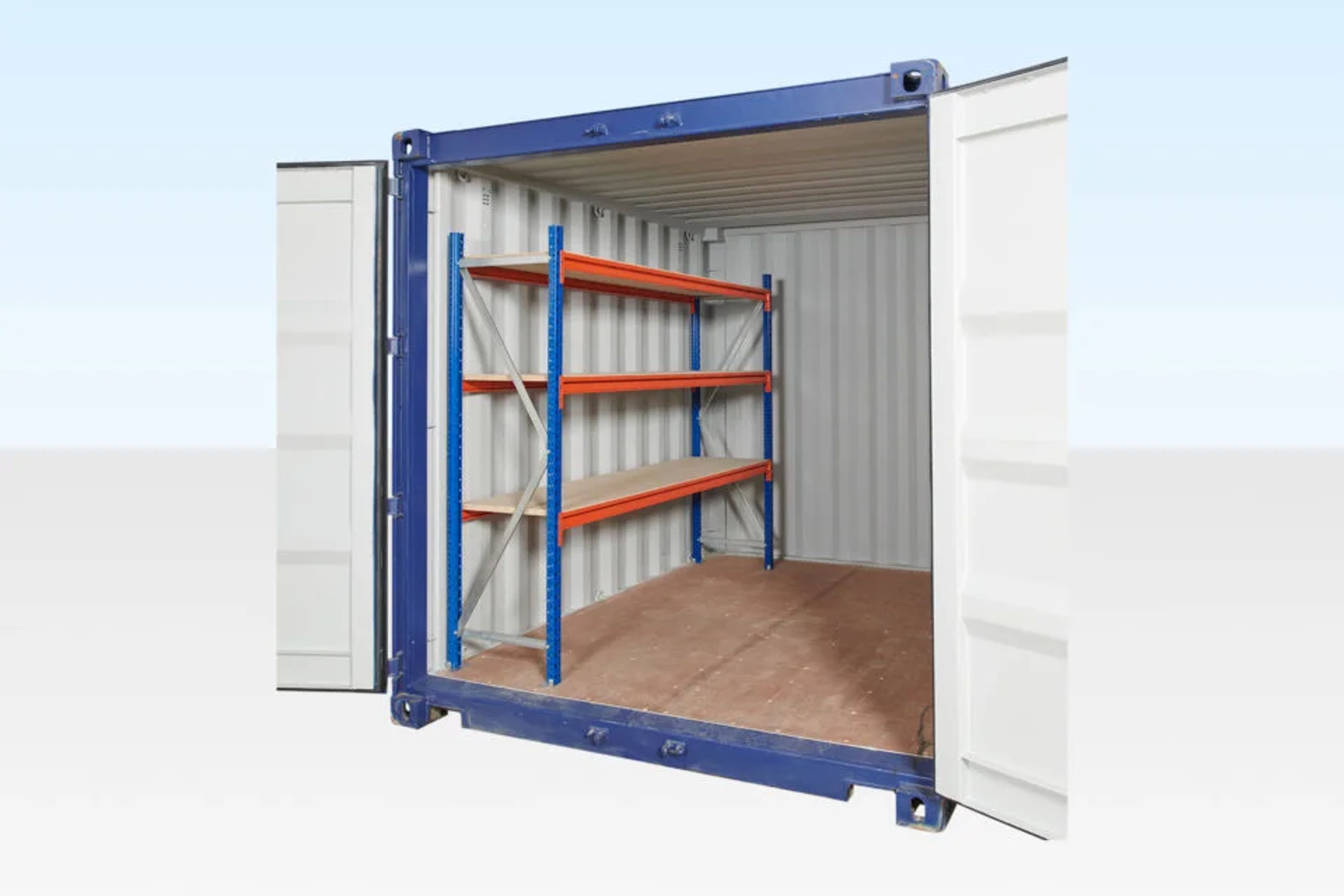 Adjustable, Heavy Duty Three Tier Container Racking (Single Bay) — view 4