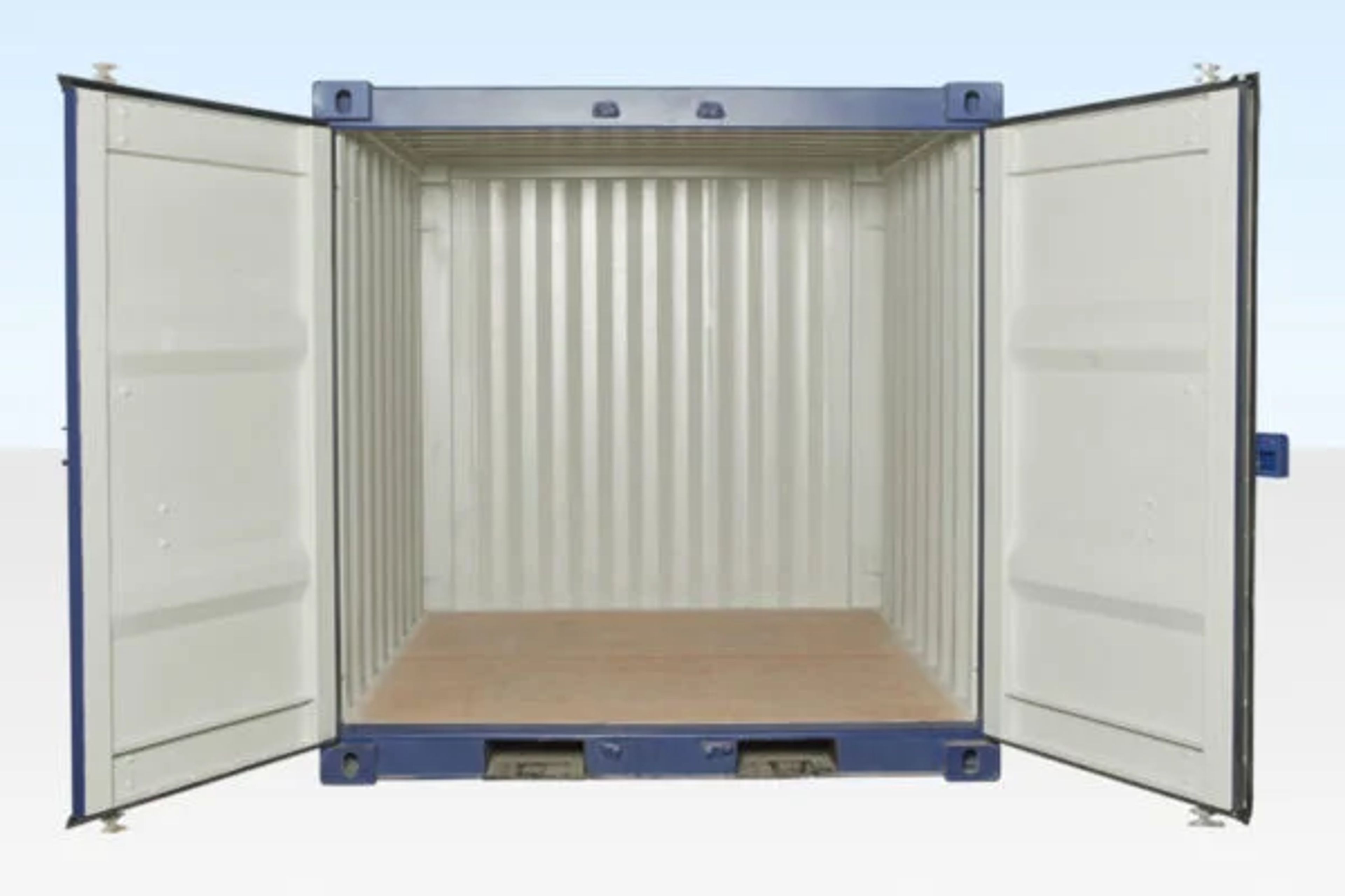 8ft Shipping Container One Trip (Blue) — view 2